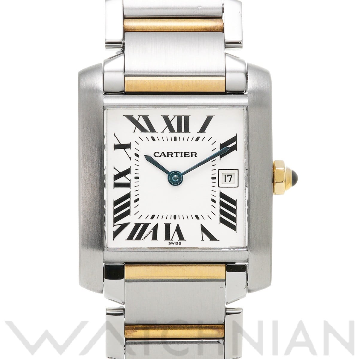 カルティエ タンク フランセーズ MM W51012Q4 シルバー ユニセックス 時計 【中古】【wristwatch】