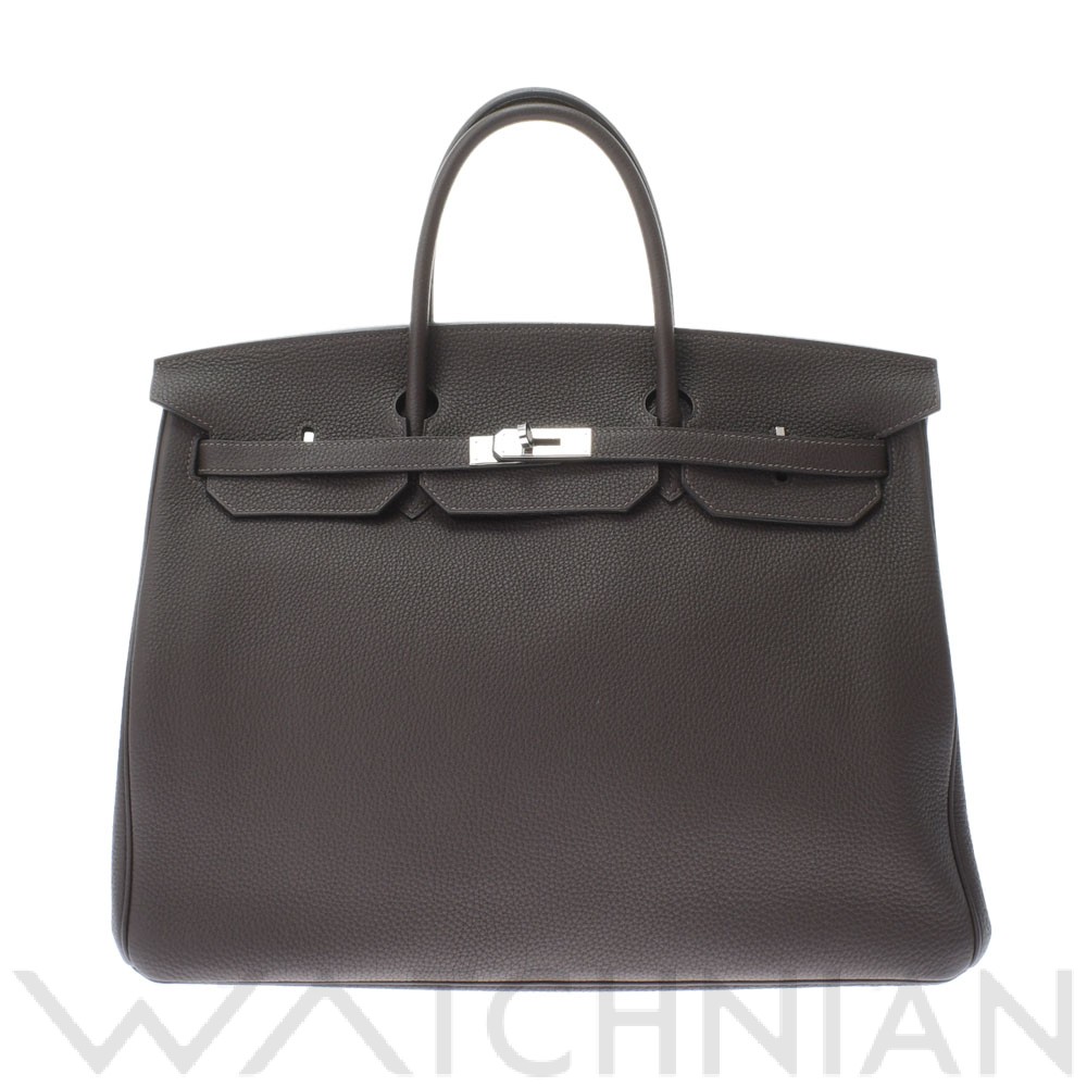 エルメス バーキン 40 ショコラ/パラジウム金具 トゴ ユニセックス バッグ 【中古】【bag】