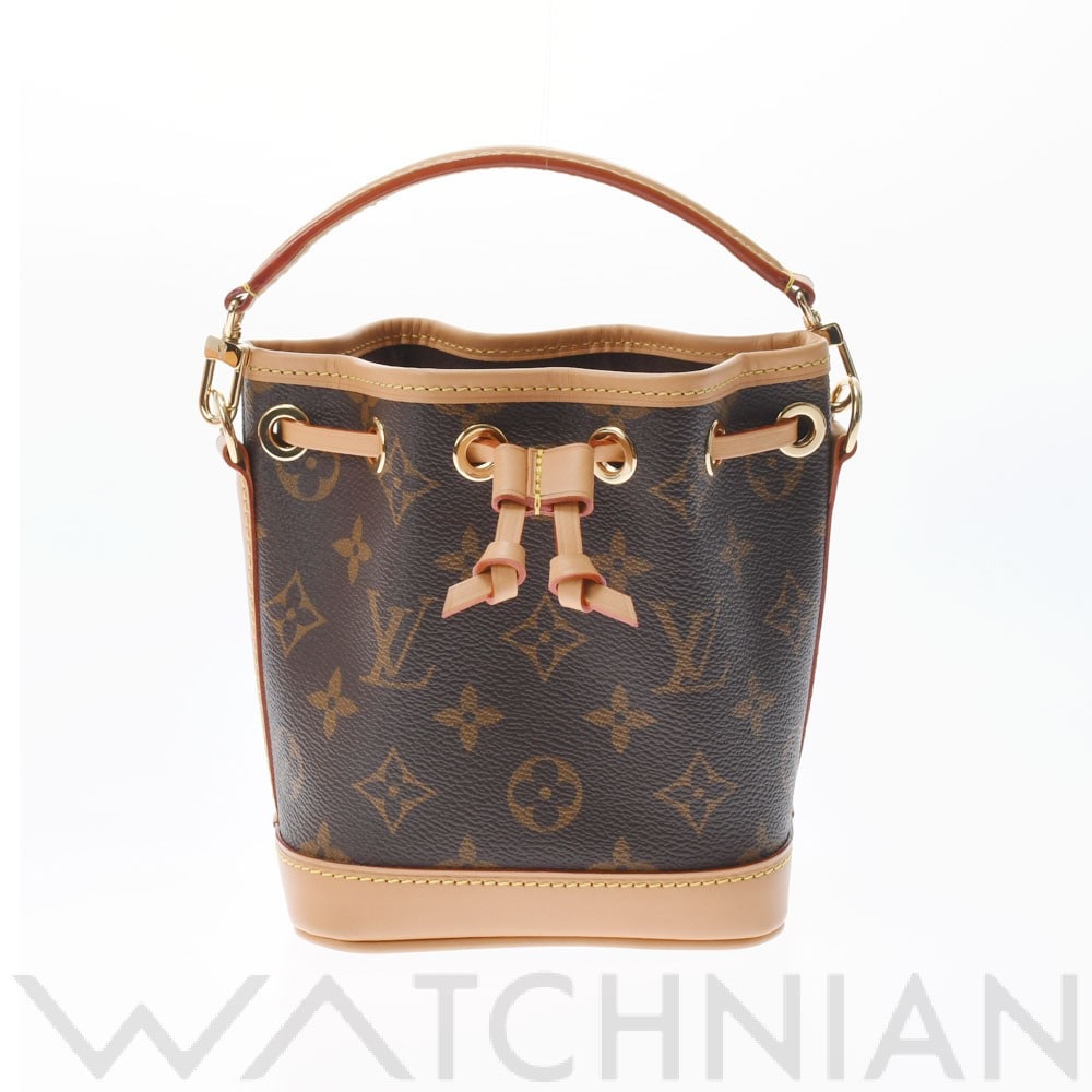 ルイ ヴィトン モノグラム ナノ ノエ ブラウン M81266 モノグラムキャンバス レディース バッグ 【未使用】【bag】