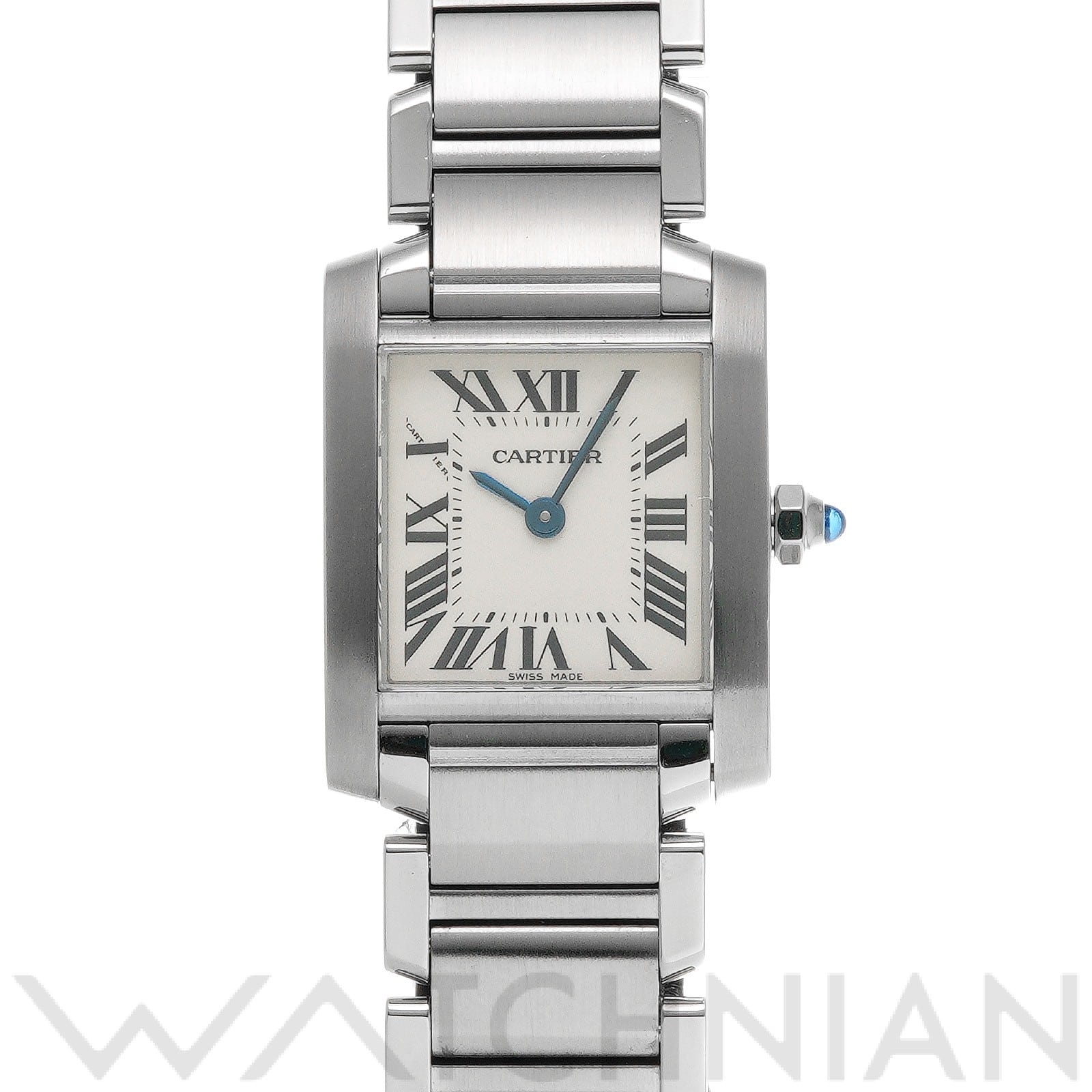 カルティエ タンク フランセーズ SM W51008Q3 シルバー レディース 時計 【中古】【wristwatch】