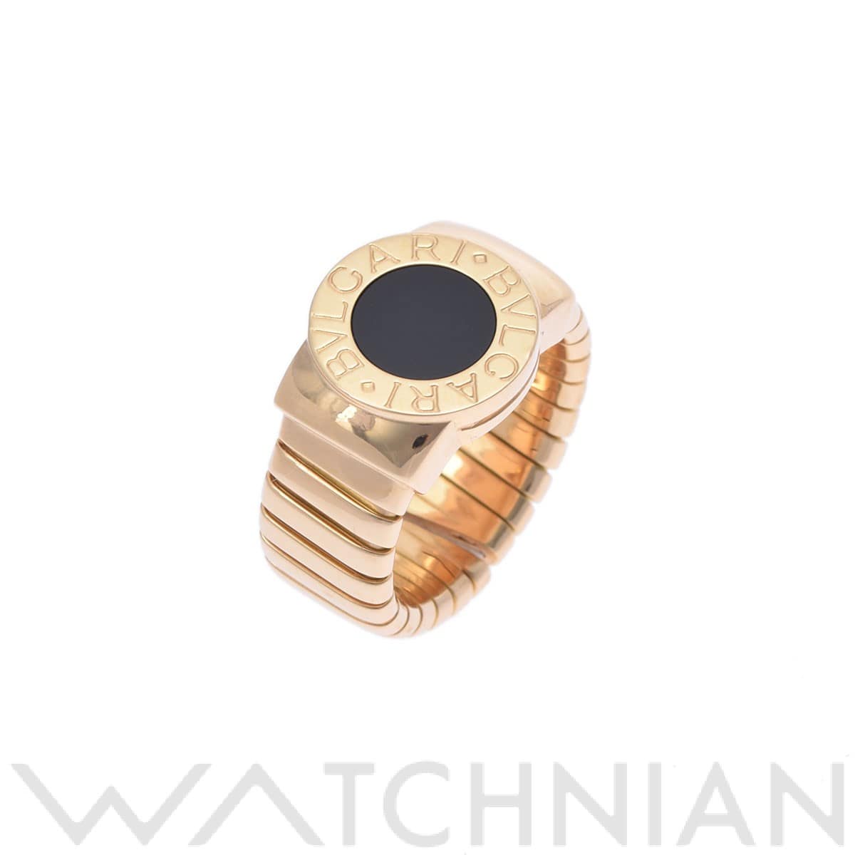 ブルガリ ブルガリブルガリ リング オニキス ゴールド K18イエローゴールド YG レディース ジュエリー 【中古】【jewelry】