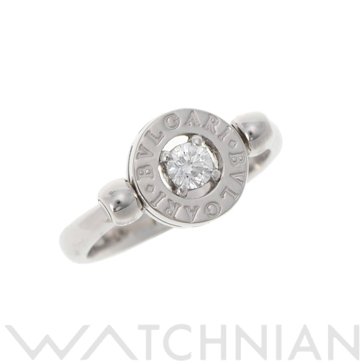 ブルガリ BBフリップ 1PD シルバー K18ホワイトゴールド WG/ダイヤモンド レディース ジュエリー 【中古】【jewelry】