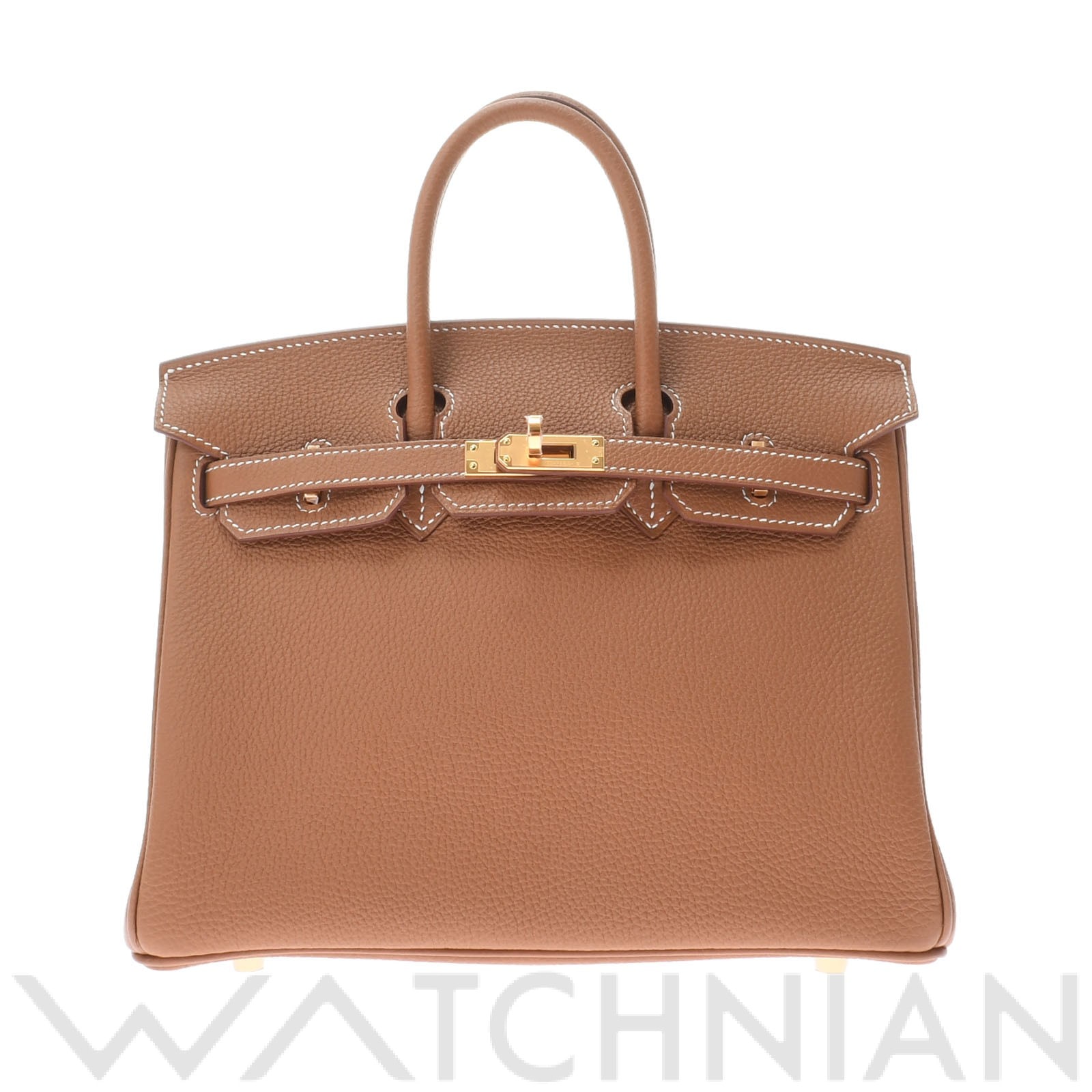エルメス バーキン 25 ゴールド/ゴールド金具 トゴ レディース バッグ 【未使用】【bag】