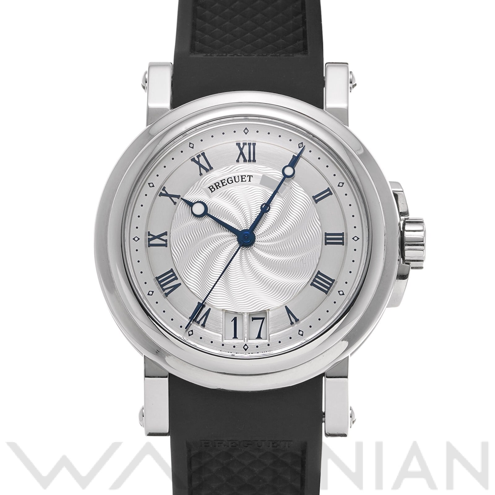 ブレゲ マリーン II ラージデイト 5817ST/12/5V8 シルバー メンズ 時計 【中古】【wristwatch】