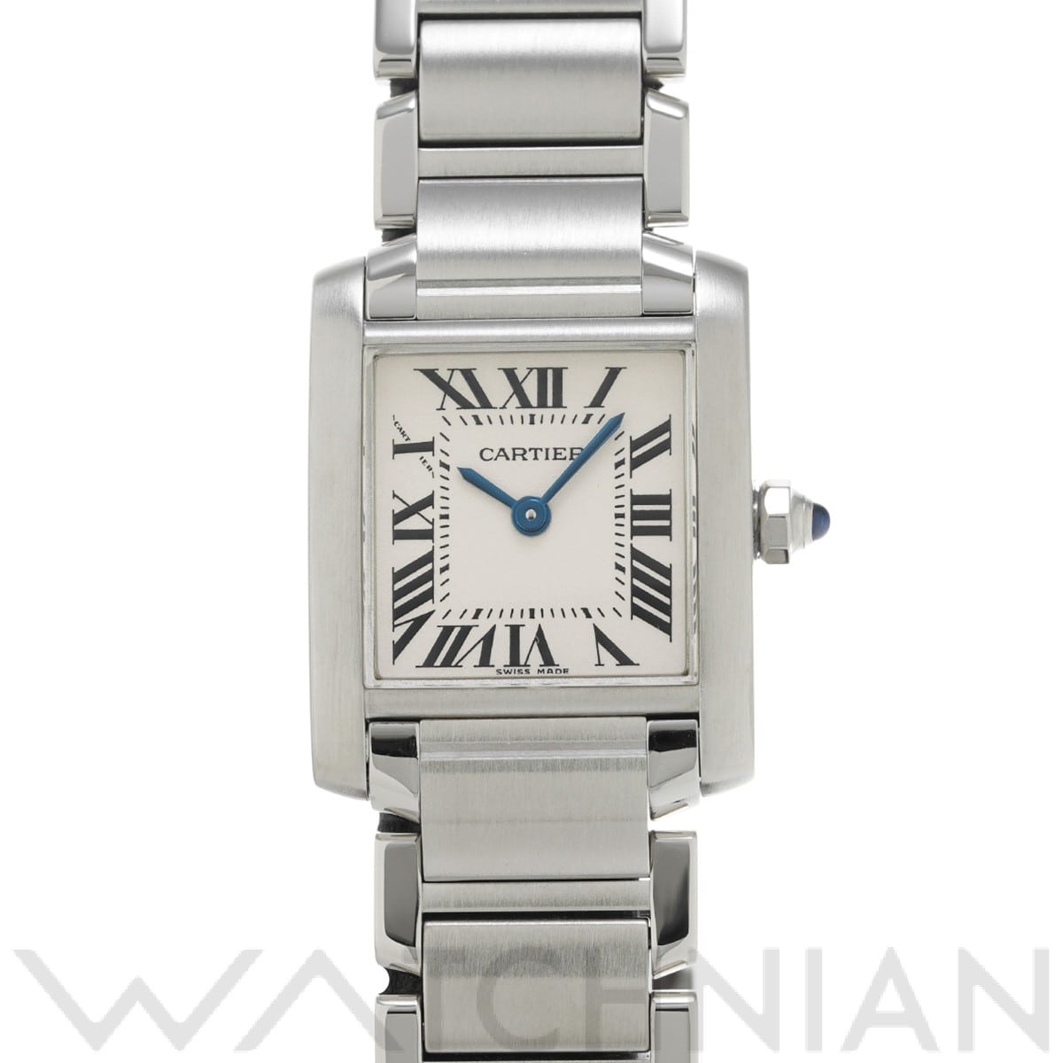 カルティエ タンク フランセーズ SM W51008Q3 シルバー レディース 時計 【中古】【wristwatch】