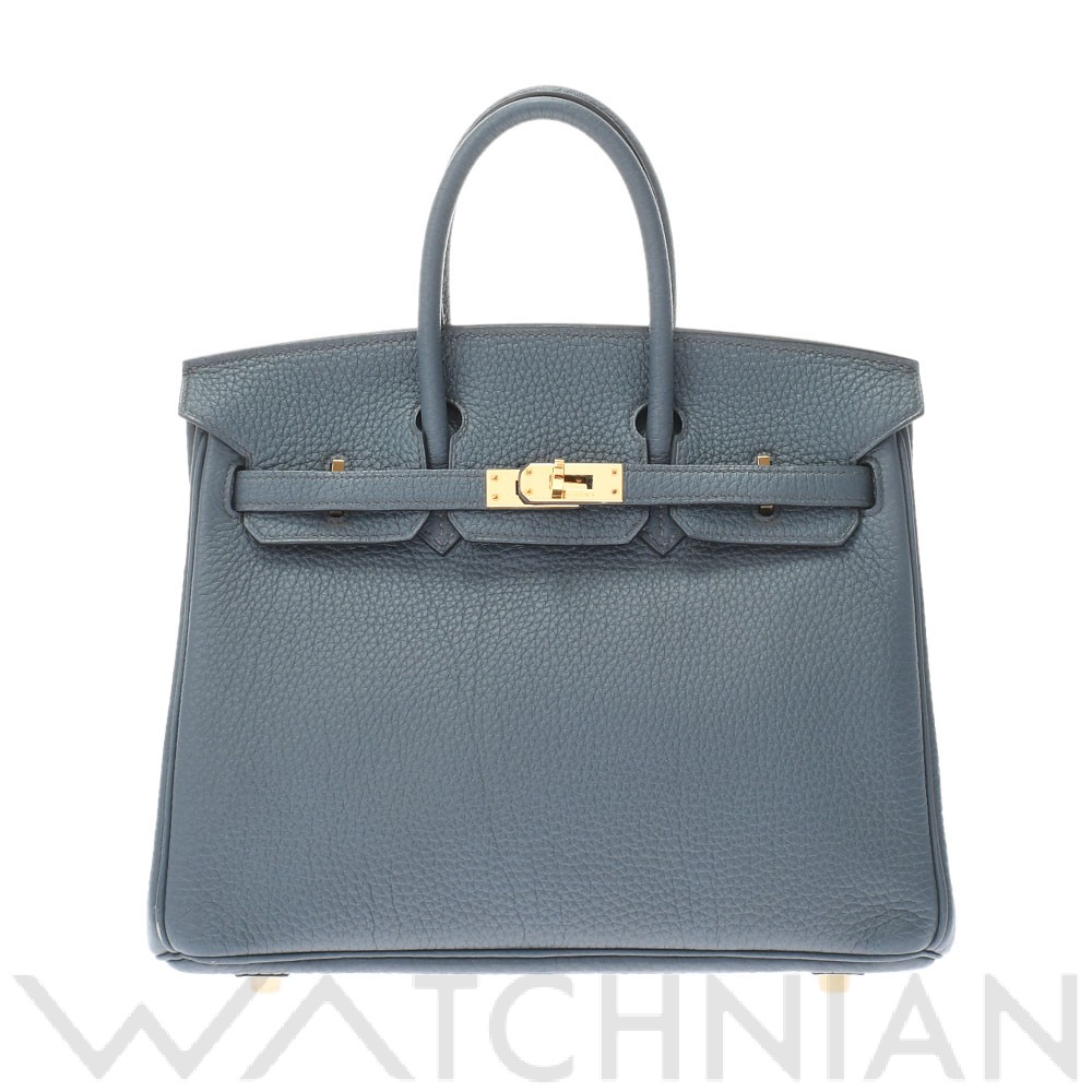 エルメス バーキン 25 ブルーオラージュ/ゴールド金具 トゴ レディース バッグ 【中古】【bag】