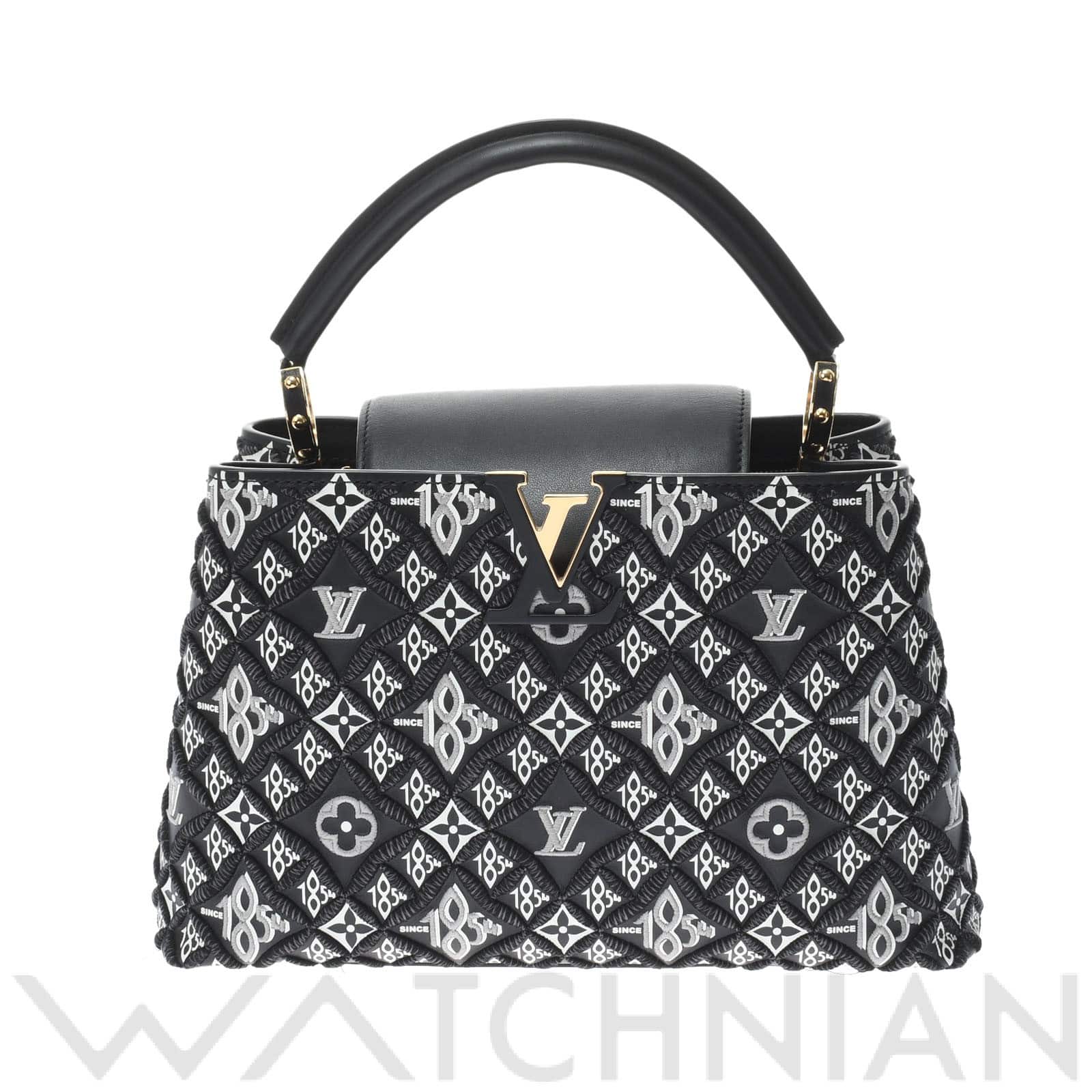 ルイ ヴィトン カプシーヌ MM Since1854 ノワール/ゴールド金具 M57358 カーフレザー レディース バッグ 【中古】【bag】