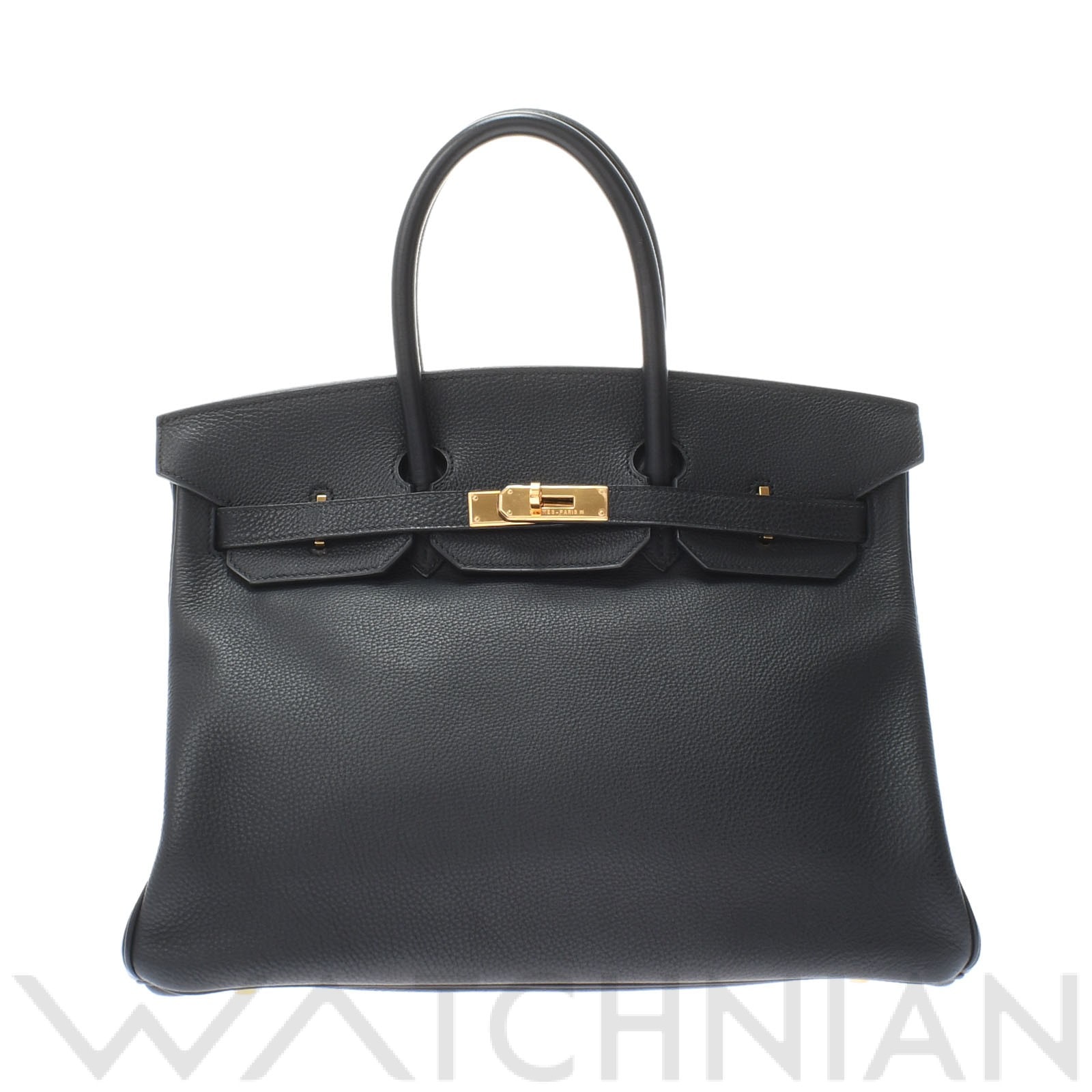 エルメス バーキン 35 ブラック/ゴールド金具 トゴ ユニセックス バッグ 【中古】【bag】