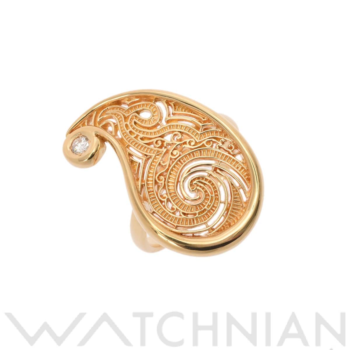 ピエールカルダン ダイヤリング ゴールド K18イエローゴールド YG レディース ジュエリー 【中古】【jewelry】