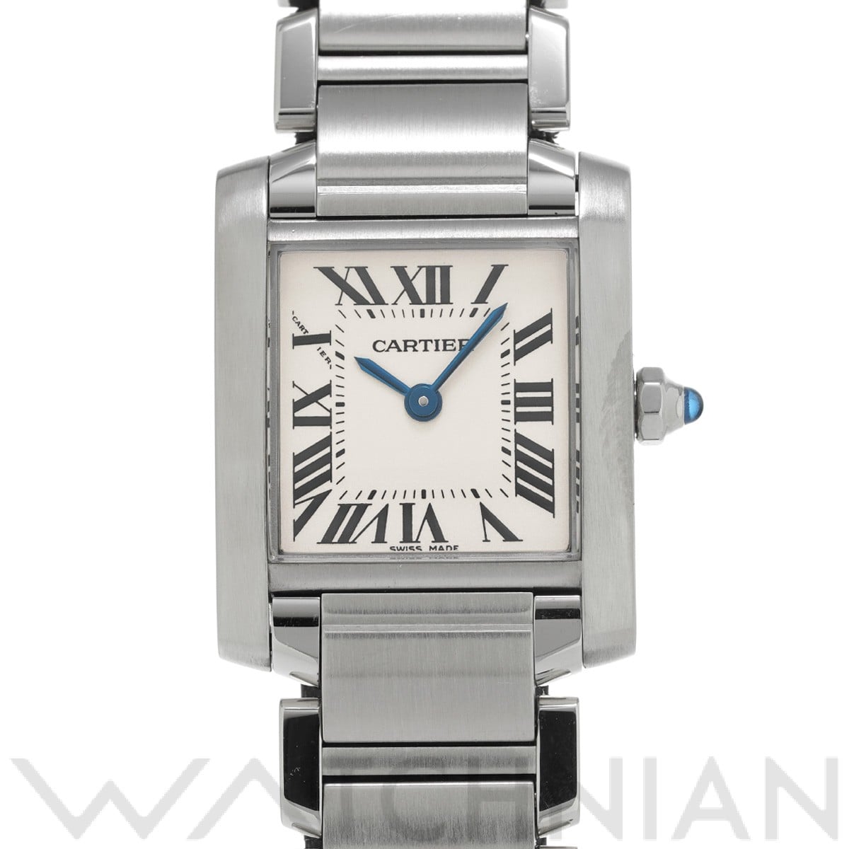 カルティエ タンク フランセーズ SM W51008Q3 シルバー レディース 時計 【中古】【wristwatch】