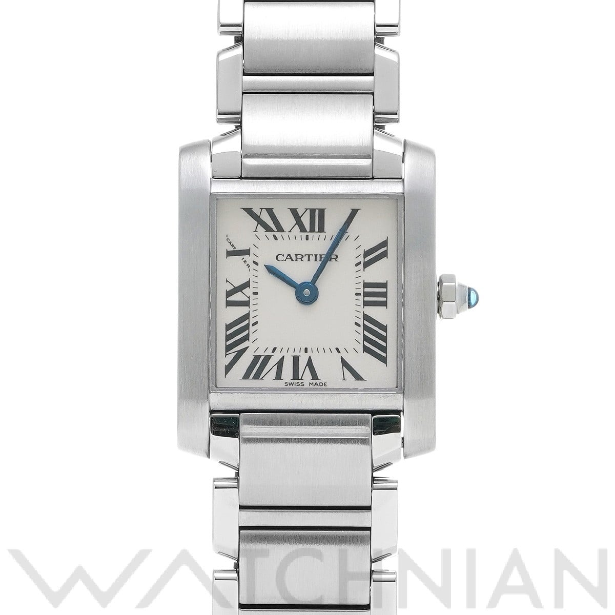 カルティエ タンクフランセーズ SM W51008Q3 ホワイト レディース 時計 【中古】【wristwatch】