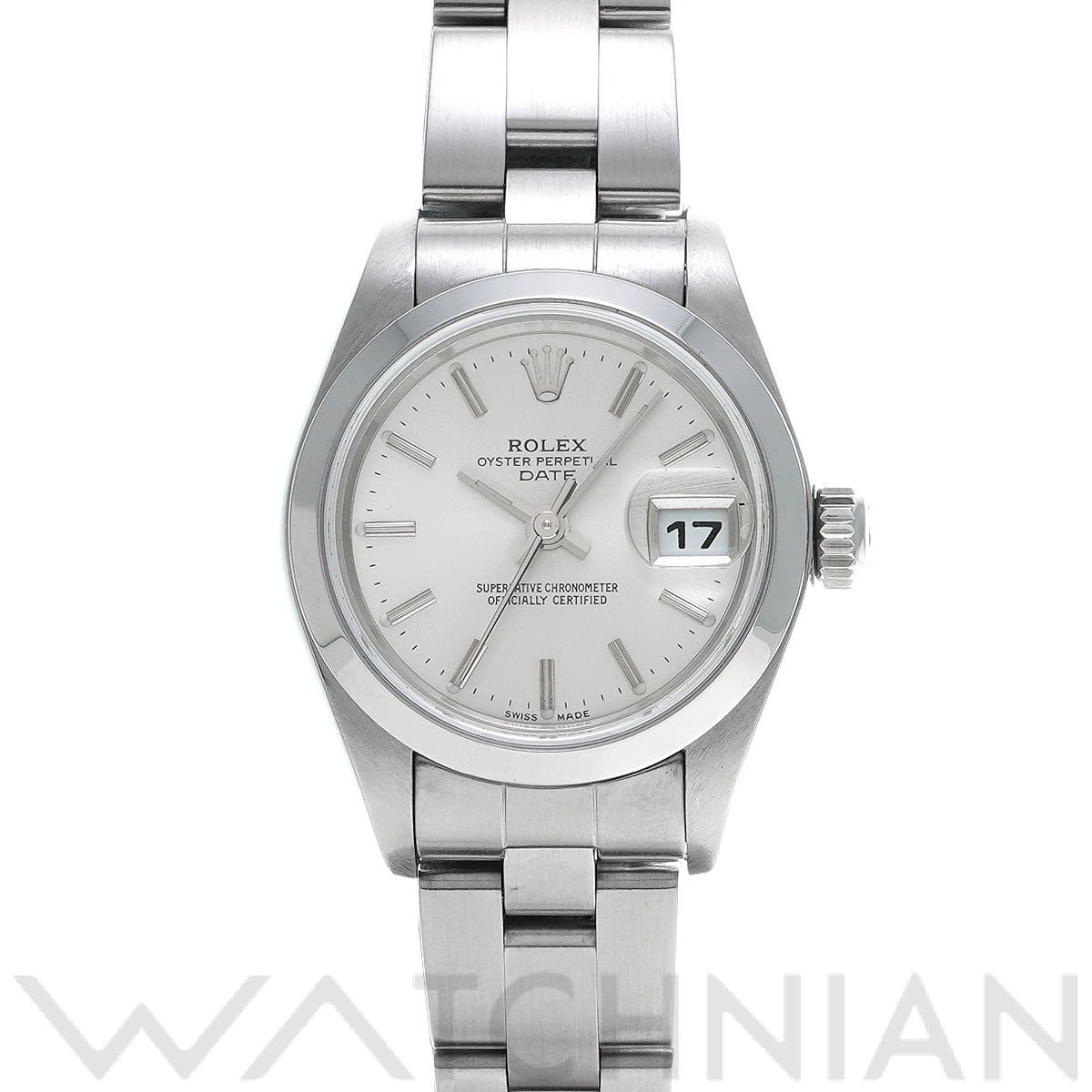 ロレックス オイスター パーペチュアル デイト 79160 シルバー レディース 時計 【中古】【wristwatch】