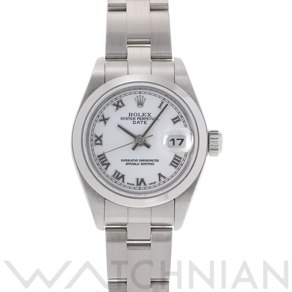 ロレックス オイスター パーペチュアル デイト 79160 ホワイト レディース 時計 【中古】【wristwatch】