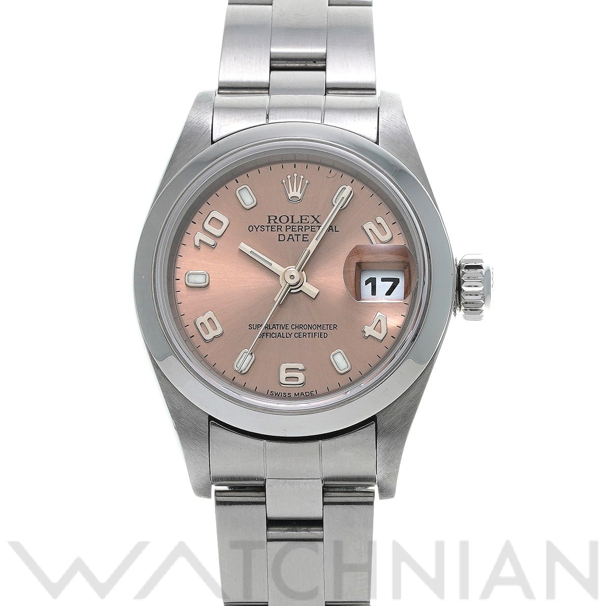 ロレックス オイスター パーペチュアル デイト 79160 ピンク レディース 時計 【中古】【wristwatch】