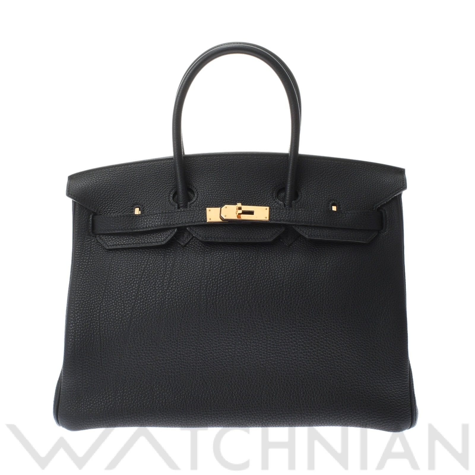 エルメス バーキン 35 ブラック/ゴールド金具 トゴ ユニセックス バッグ 【中古】【bag】