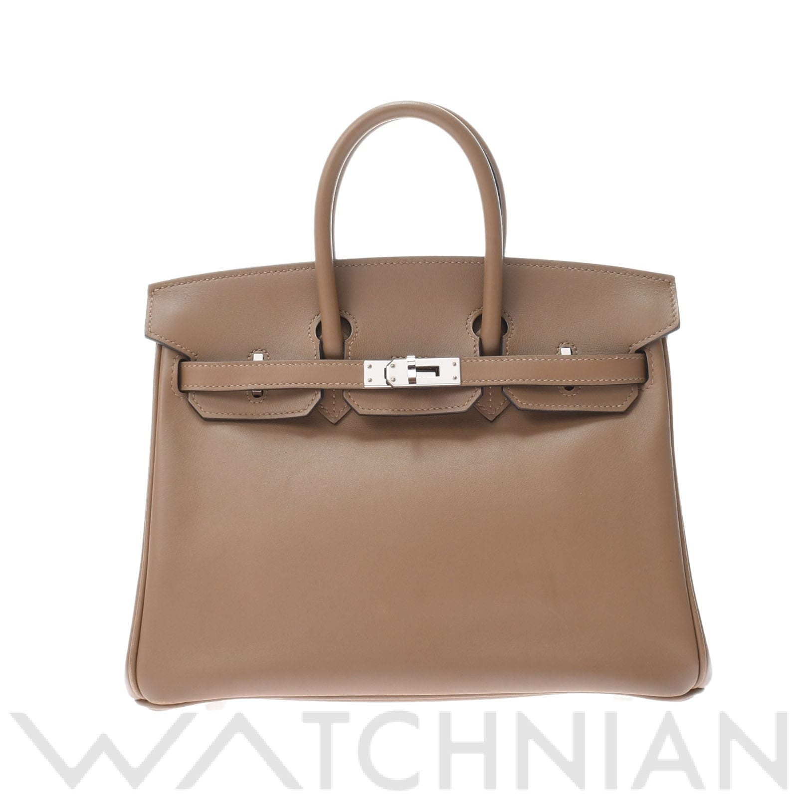 エルメス バーキン 25 ベージュドゥワイマール/パラジウム金具 ヴォースイフト レディース バッグ 【中古】【bag】