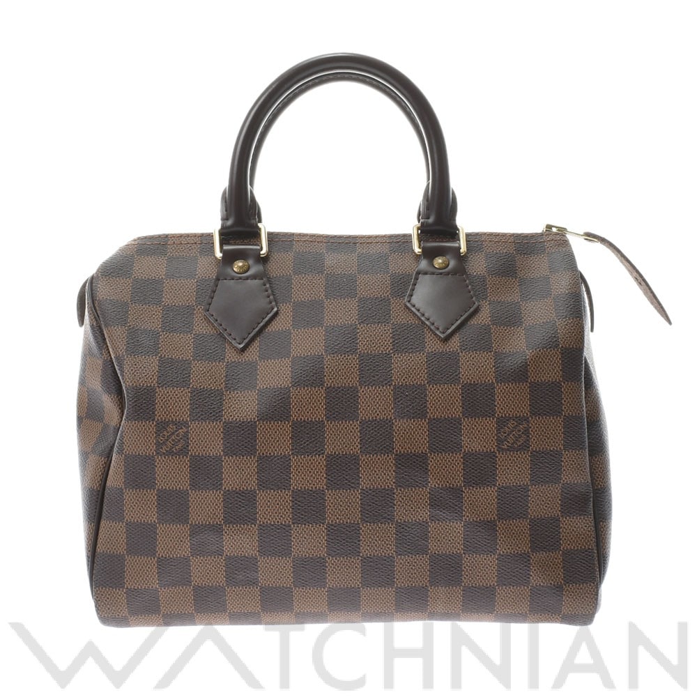 ルイ ヴィトン ダミエ スピーディ 25 ブラウン N41532 ダミエキャンバス レディース バッグ 【中古】【bag】