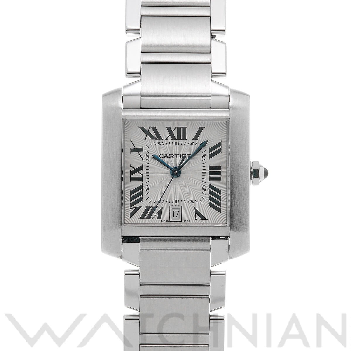 カルティエ タンク フランセーズ LM W51002Q3 シルバー メンズ 時計 【中古】【wristwatch】