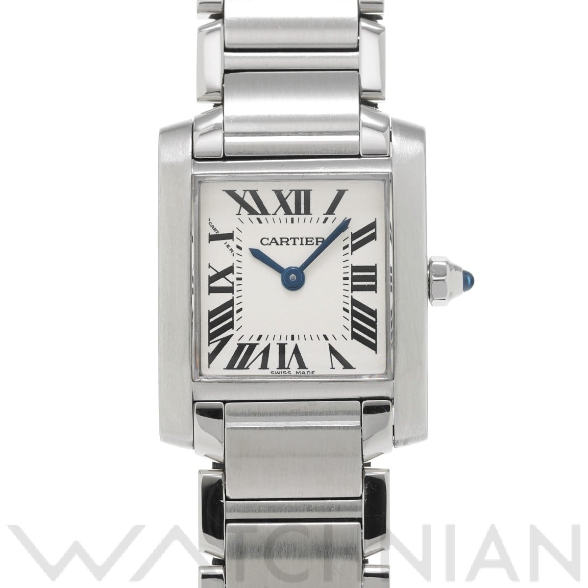カルティエ タンク フランセーズ SM W51008Q3 シルバー レディース 時計 【中古】【wristwatch】