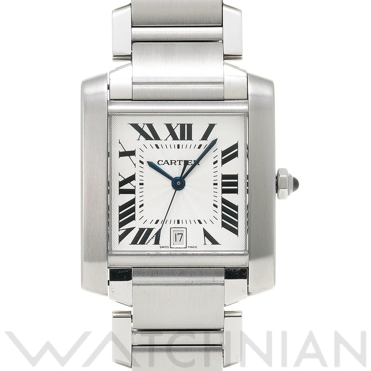 カルティエ タンク フランセーズ LM W51002Q3 シルバー メンズ 時計 【中古】【wristwatch】
