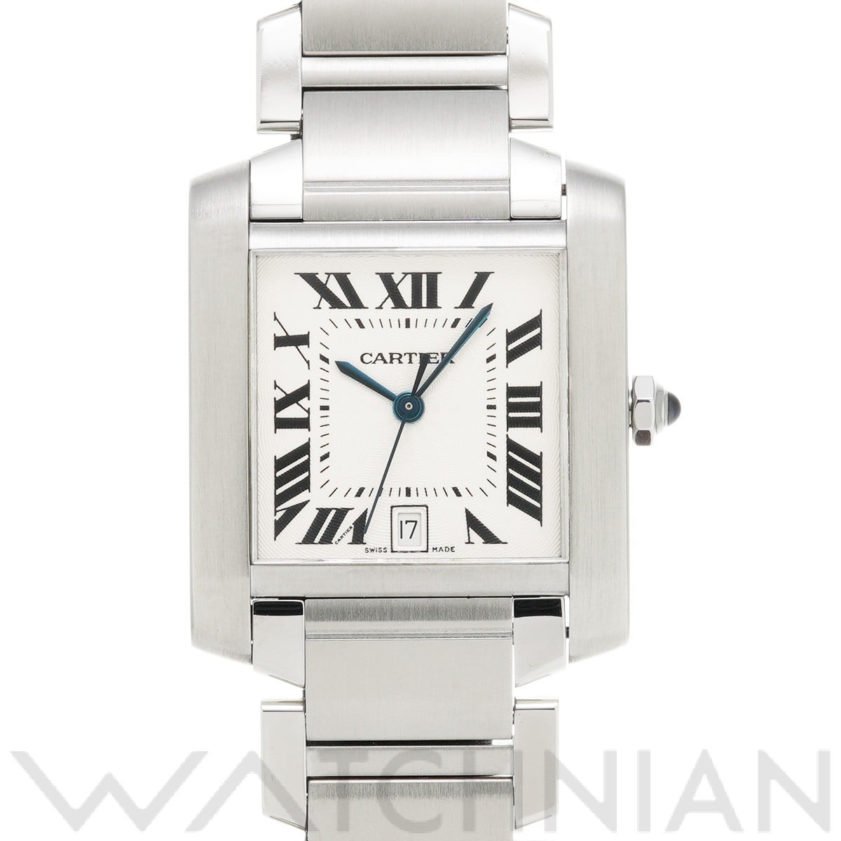 カルティエ タンク フランセーズ LM W51002Q3 シルバー メンズ 時計 【中古】【wristwatch】