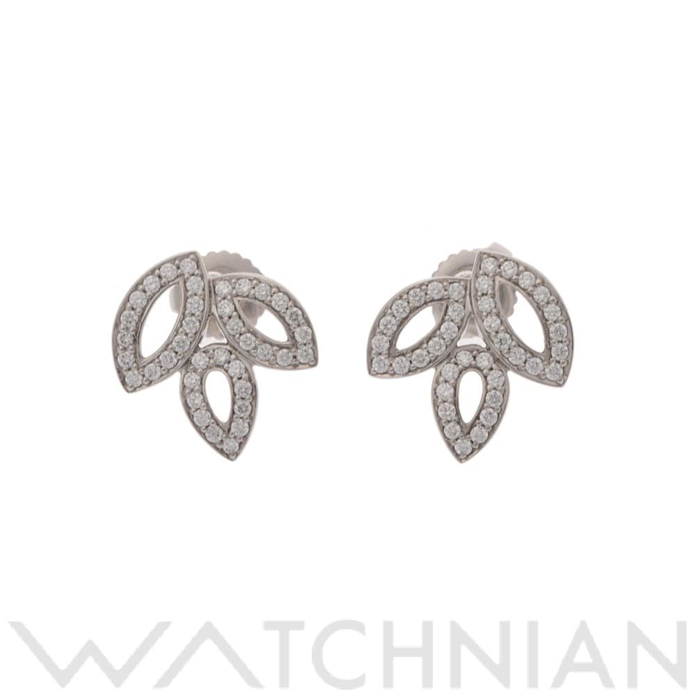 ハリー ウィンストン リリークラスター ピアス シルバー EADPPO1MLC Pt950プラチナ レディース ジュエリー 【中古】【jewelry】