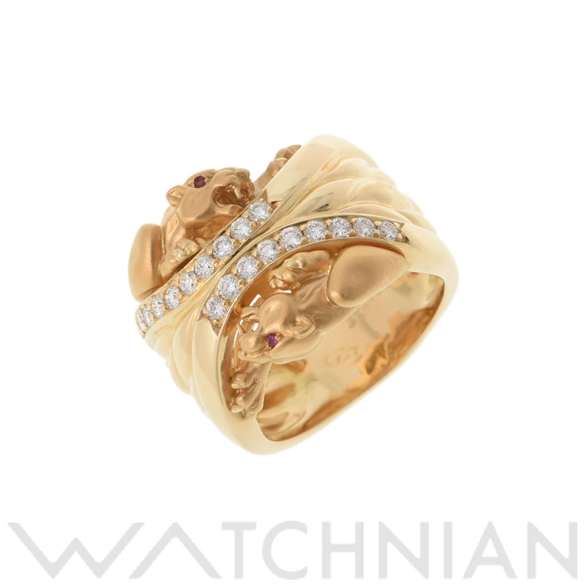 カレライカレラ パンサーリング ゴールド K18イエローゴールド YG レディース ジュエリー 【中古】【jewelry】