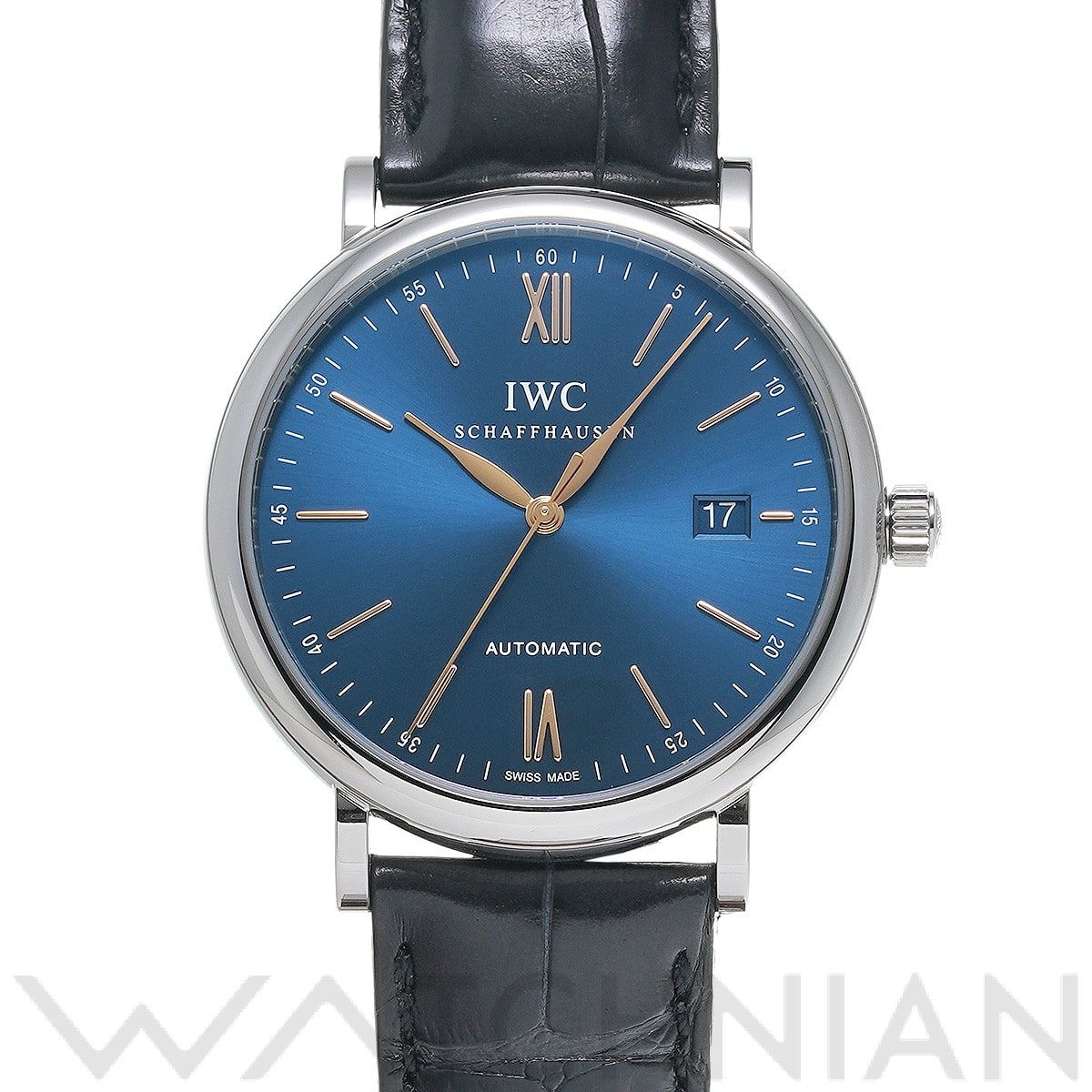 IWC ポートフィノ オートマティック IW356523 ブルー メンズ 時計 【中古】【wristwatch】