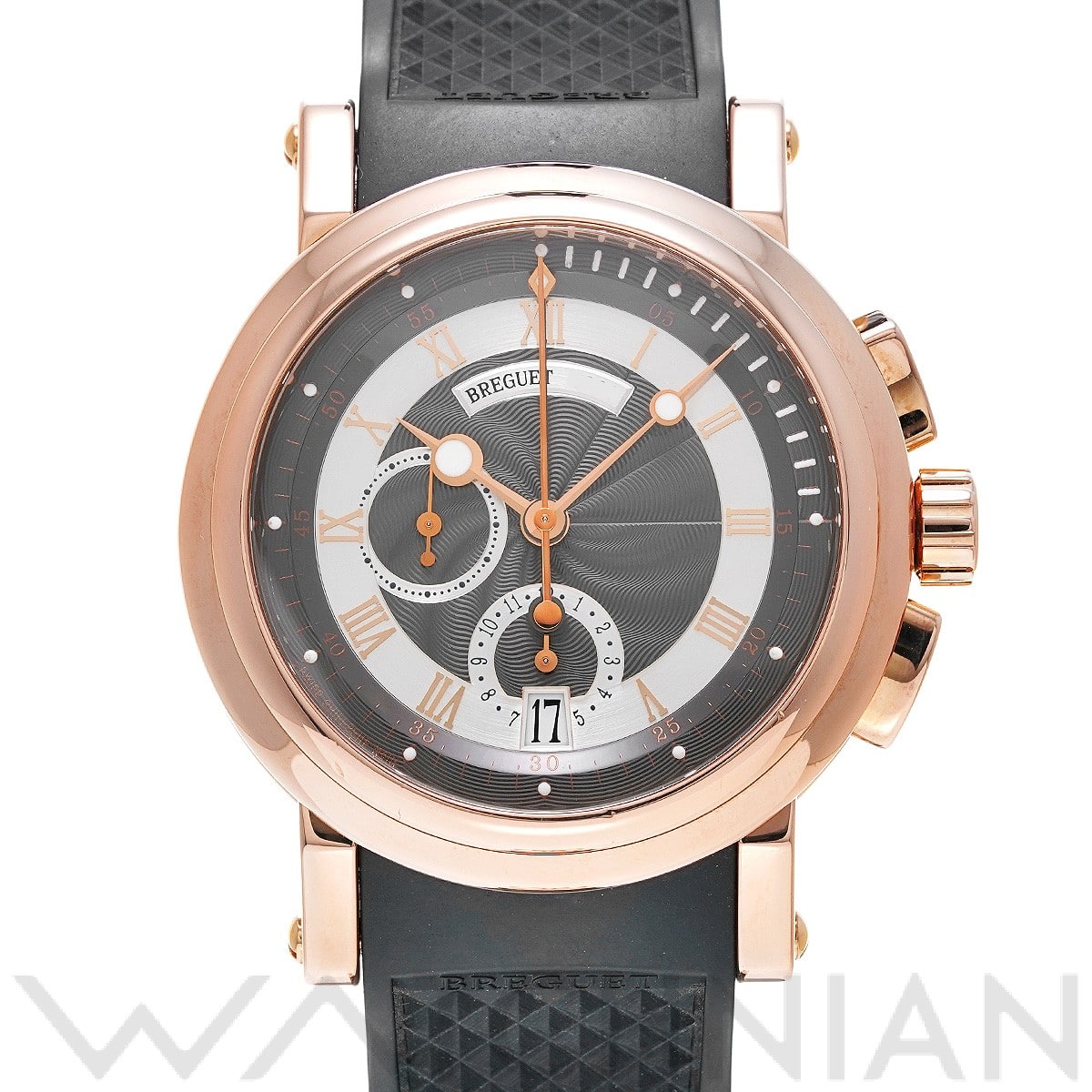 ブレゲ マリーンII クロノグラフ 5827BR/Z2/5ZU グレー/シルバー メンズ 時計 【中古】【wristwatch】