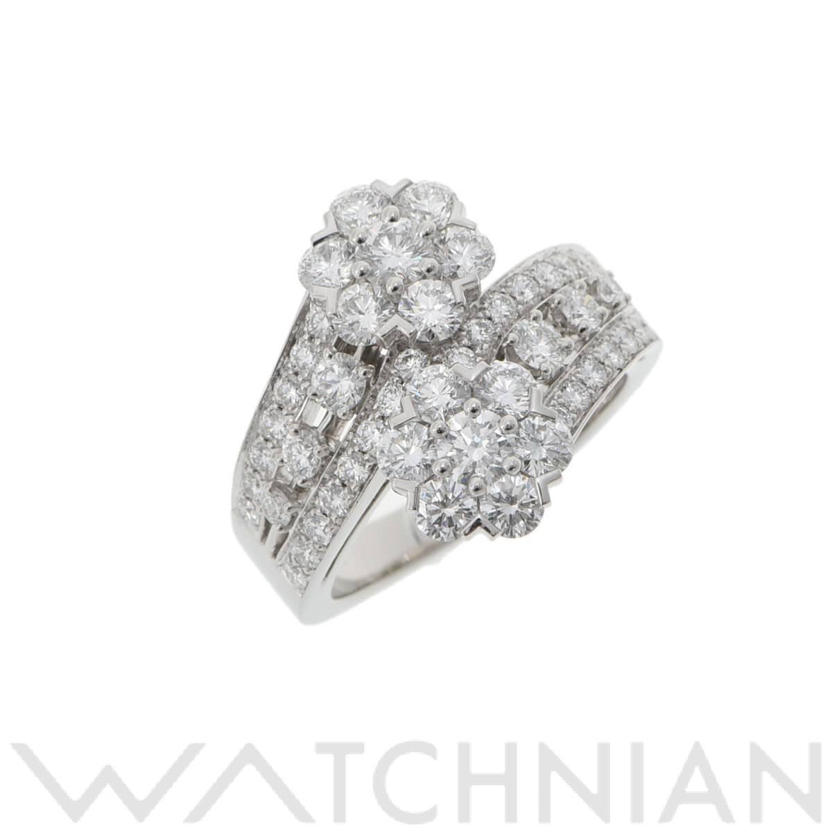 ヴァン クリーフ&アーペル スノーフレイクリング ダイヤ #58 シルバー Pt950プラチナ レディース ジュエリー 【中古】【jewelry】
