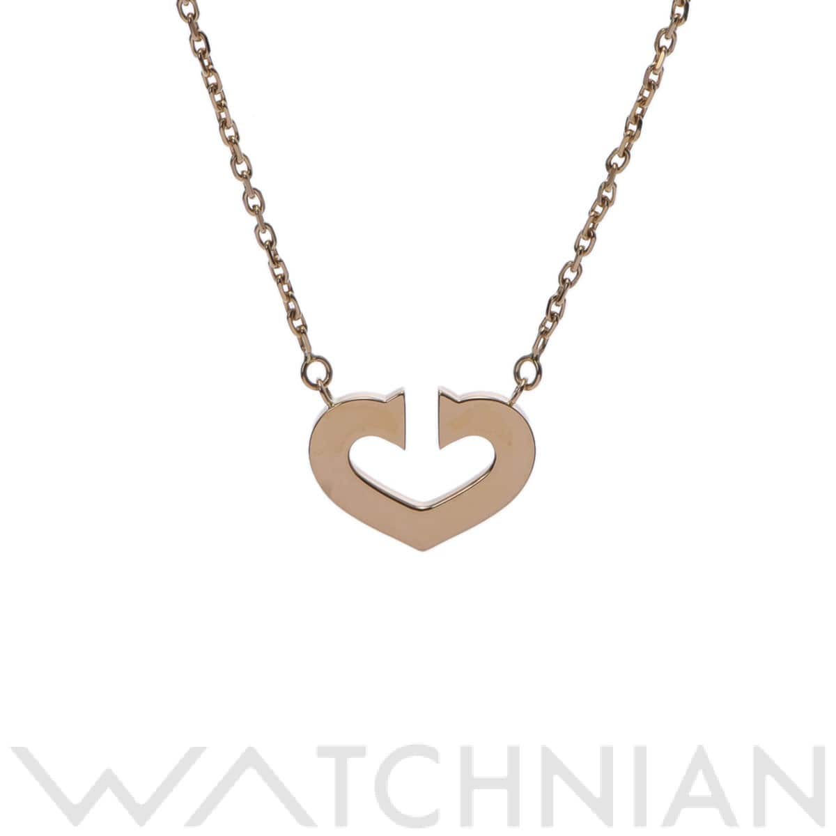 カルティエ Cハート ネックレス ゴールド K18イエローゴールド YG レディース ジュエリー 【中古】【jewelry】