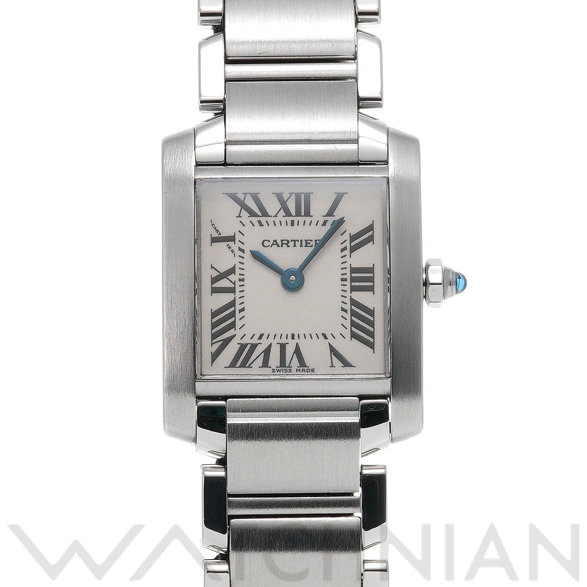カルティエ タンク フランセーズ SM W51008Q3 シルバー レディース 時計 【中古】【wristwatch】