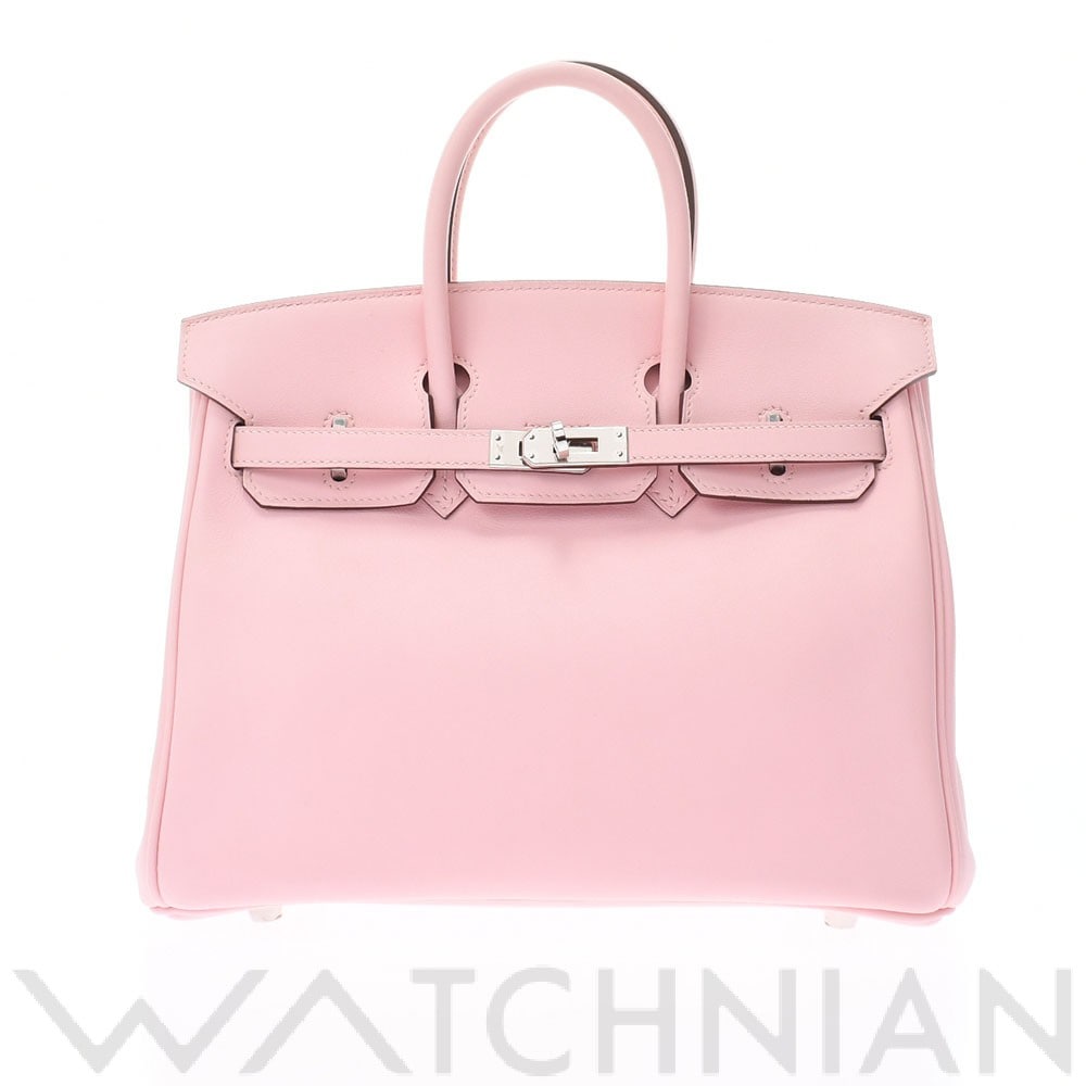 エルメス バーキン 25 ローズサクラ/パラジウム金具 ヴォースイフト レディース バッグ 【中古】【bag】