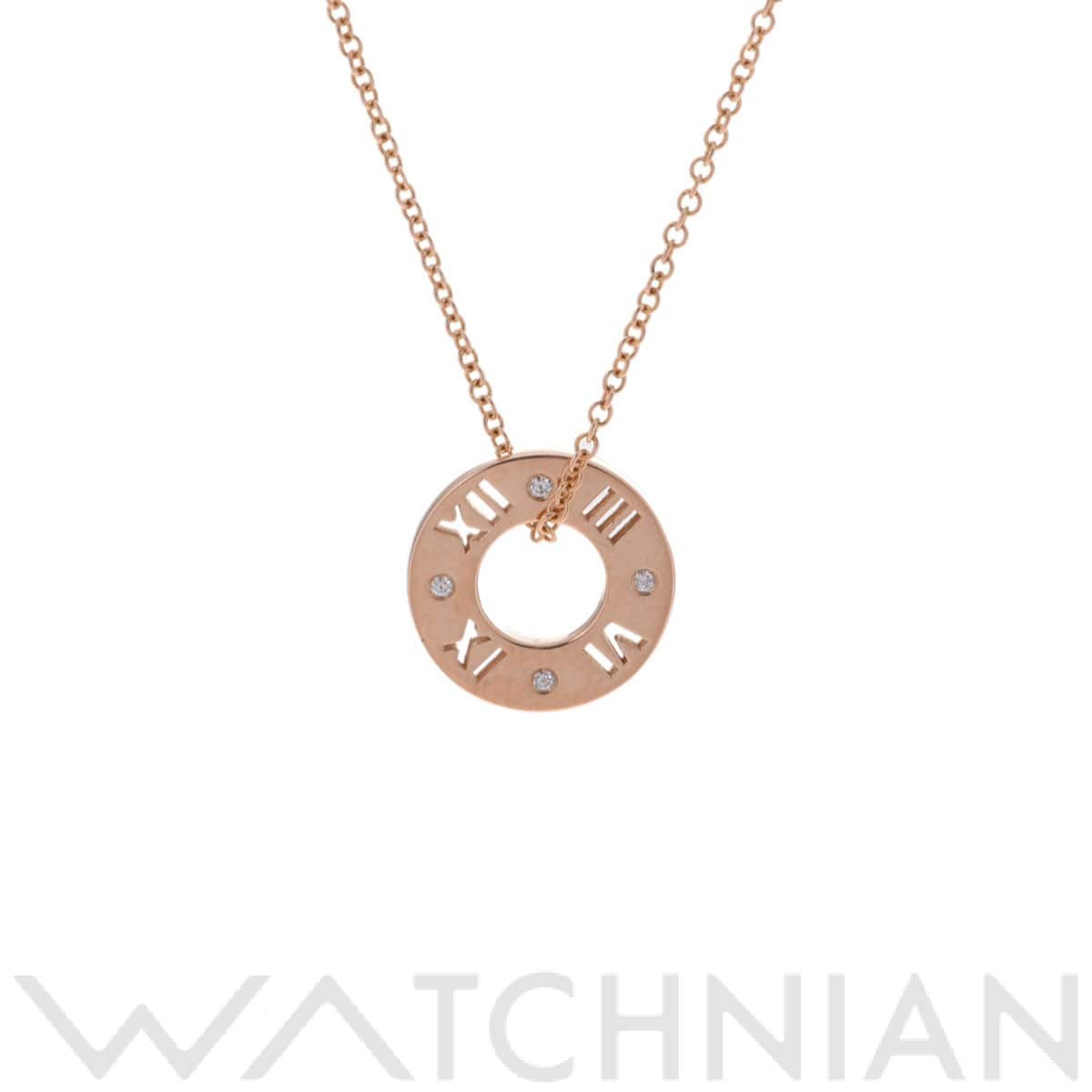 ティファニー アトラスピアスドネックレス 4PD  ゴールド K18ピンクゴールド PG レディース ジュエリー 【中古】【jewelry】