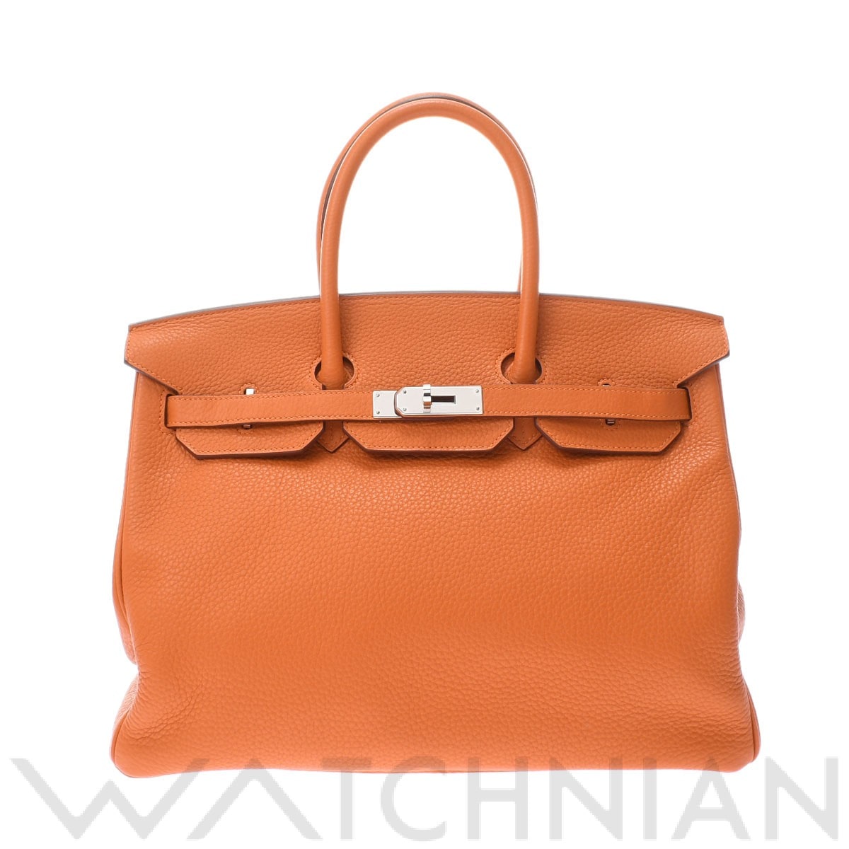 エルメス バーキン 35 オレンジ/パラジウム金具 トリヨンクレマンス ユニセックス バッグ 【未使用】【bag】