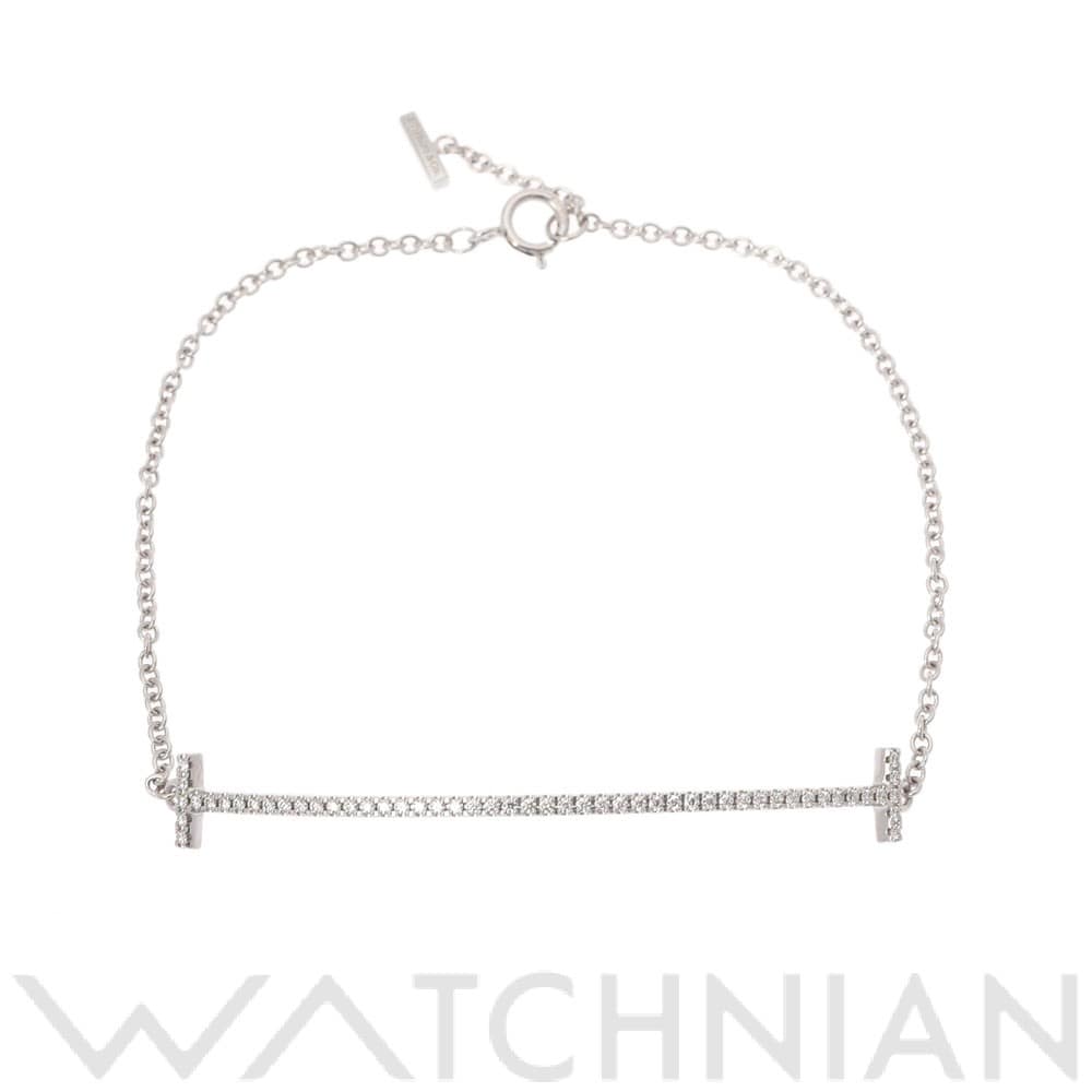 ティファニー Tスマイル ブレスレット シルバー K18ホワイトゴールド WG レディース ジュエリー 【中古】【jewelry】
