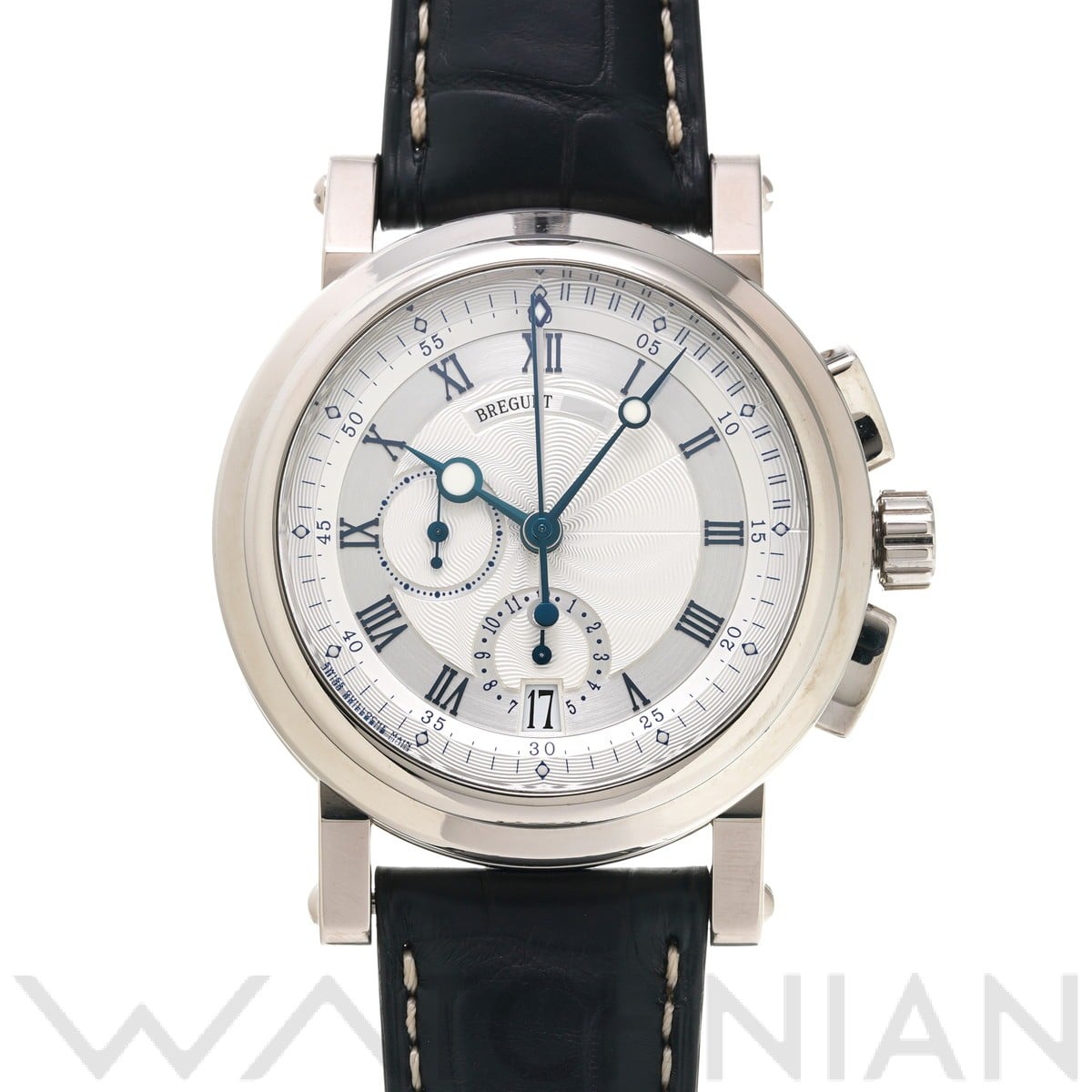 ブレゲ マリーンII クロノグラフ 5827BB/12/5ZU シルバー メンズ 時計 【中古】【wristwatch】