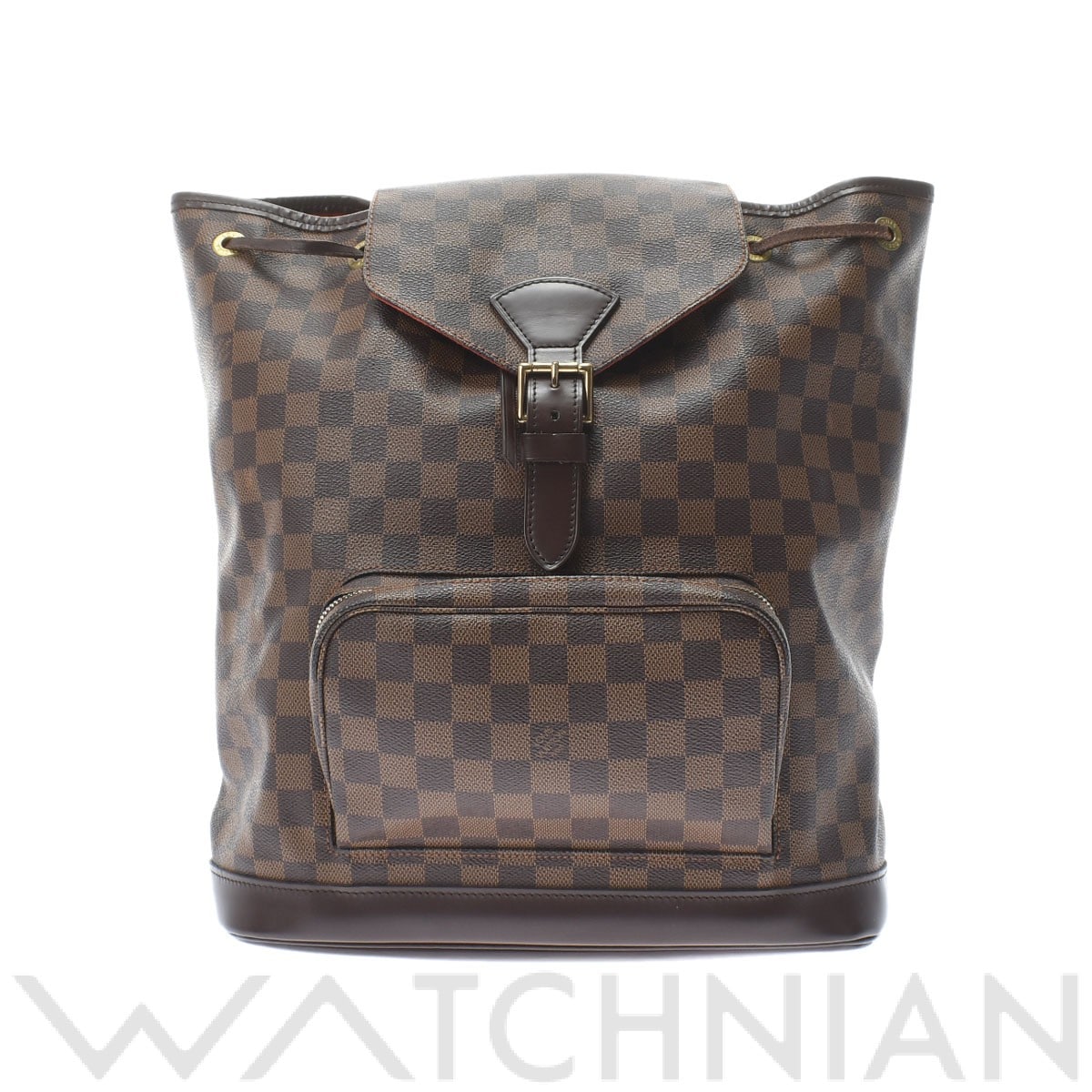 ルイ ヴィトン ダミエ モンスリ GM SPオーダー ブラウン N51139 ダミエキャンバス レディース バッグ 【中古】【bag】