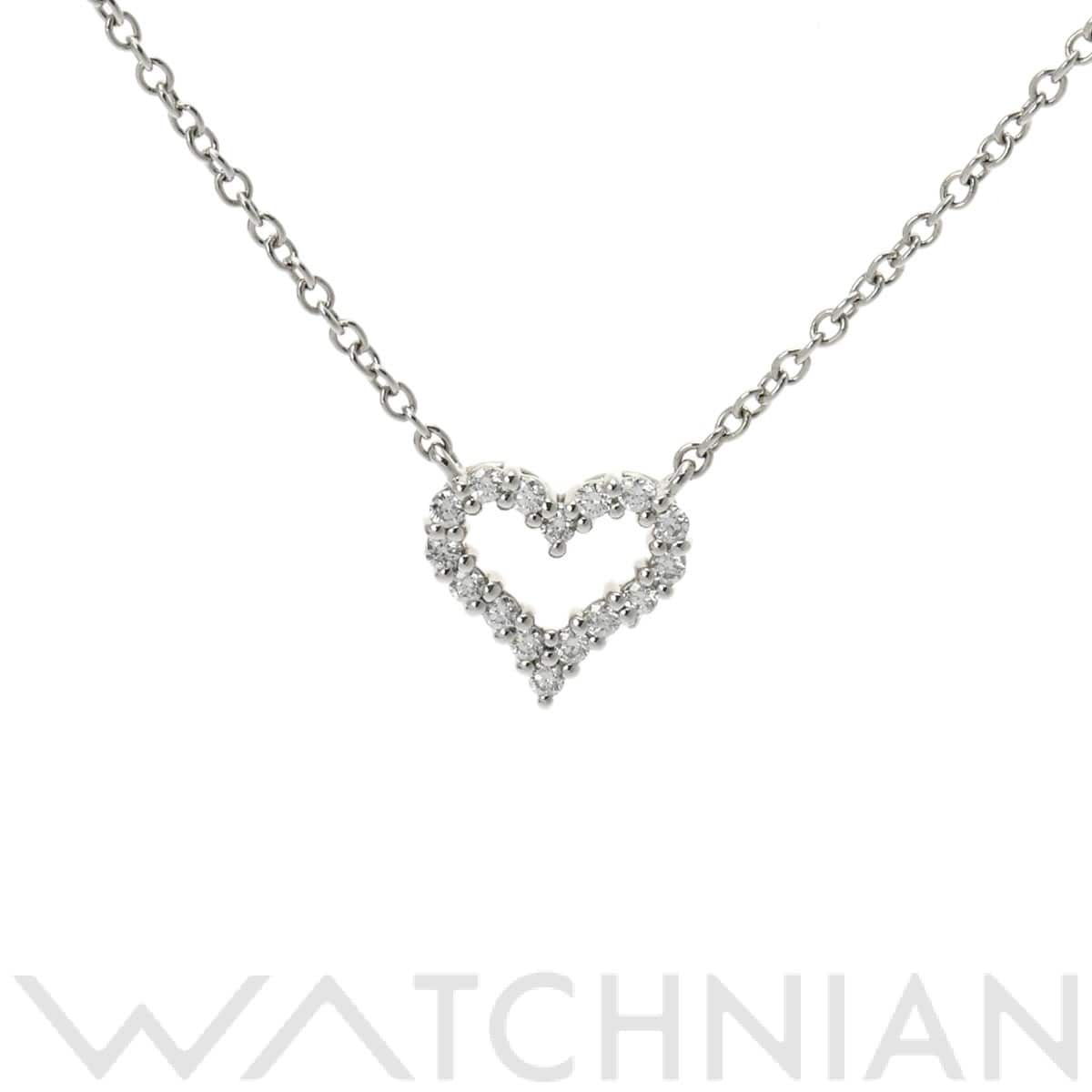 ティファニー センチメンタル ハートネックレス シルバー Pt950プラチナ レディース ジュエリー 【中古】【jewelry】