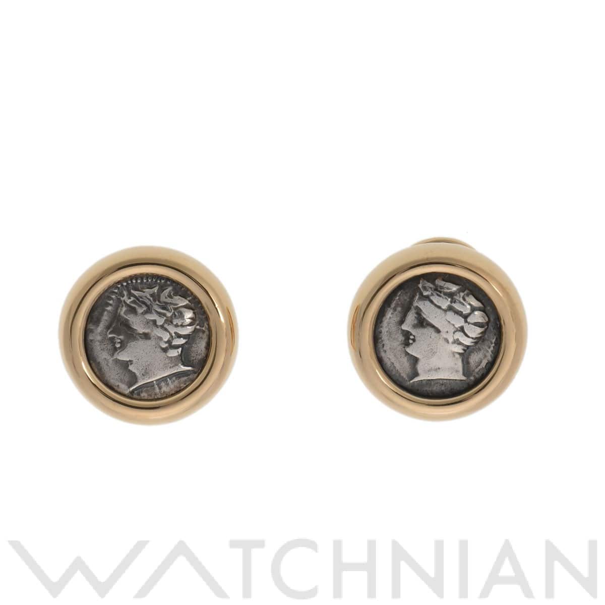 ブルガリ モネーテ イヤリング ゴールド K18イエローゴールド YG/シルバー レディース ジュエリー 【中古】【jewelry】