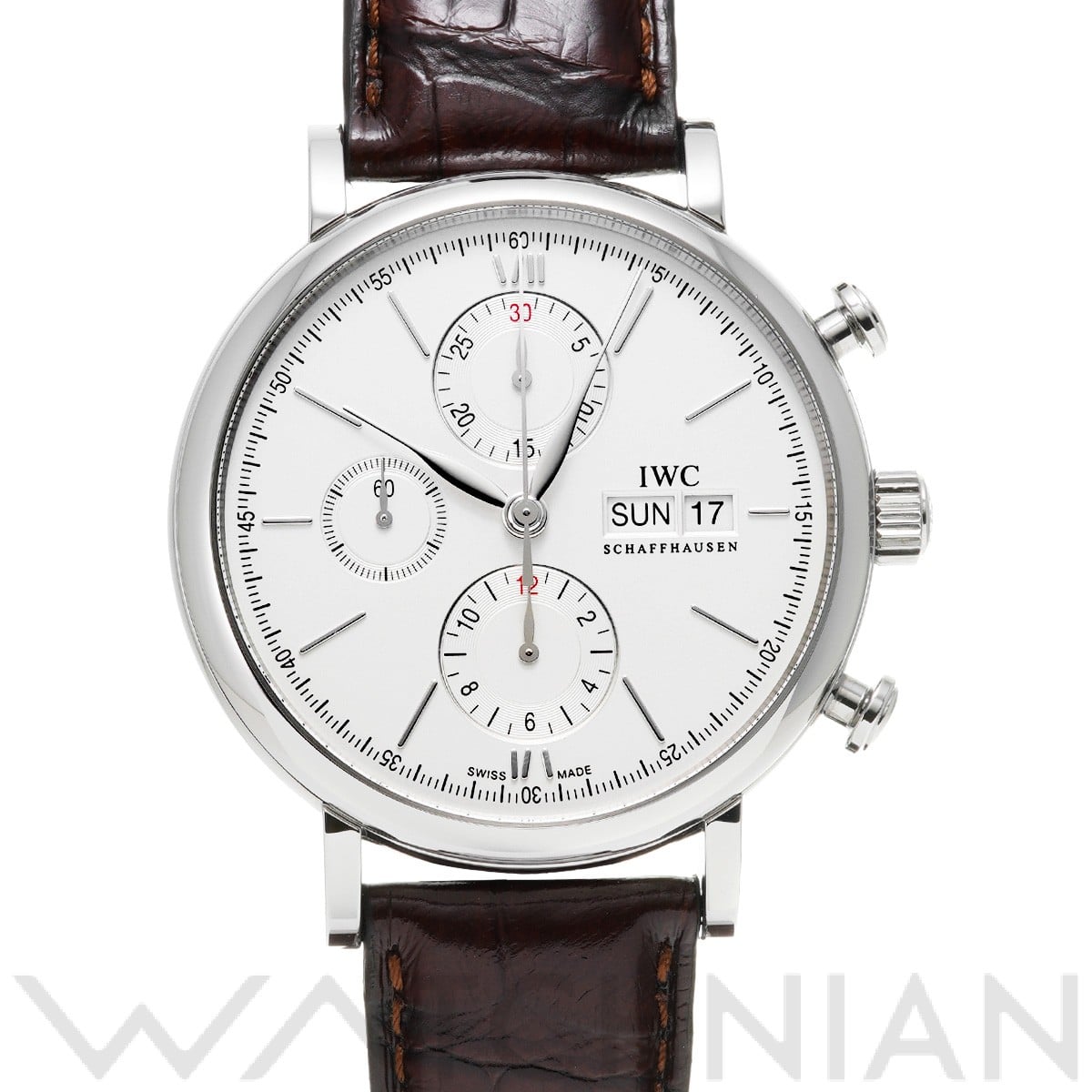IWC ポートフィノ クロノグラフ IW391027 シルバー メンズ 時計 【中古】【wristwatch】