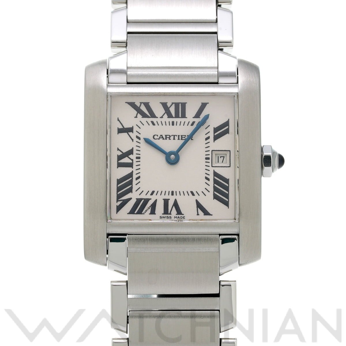 カルティエ タンク フランセーズ MM W51003Q3 シルバー ユニセックス 時計 【中古】【wristwatch】