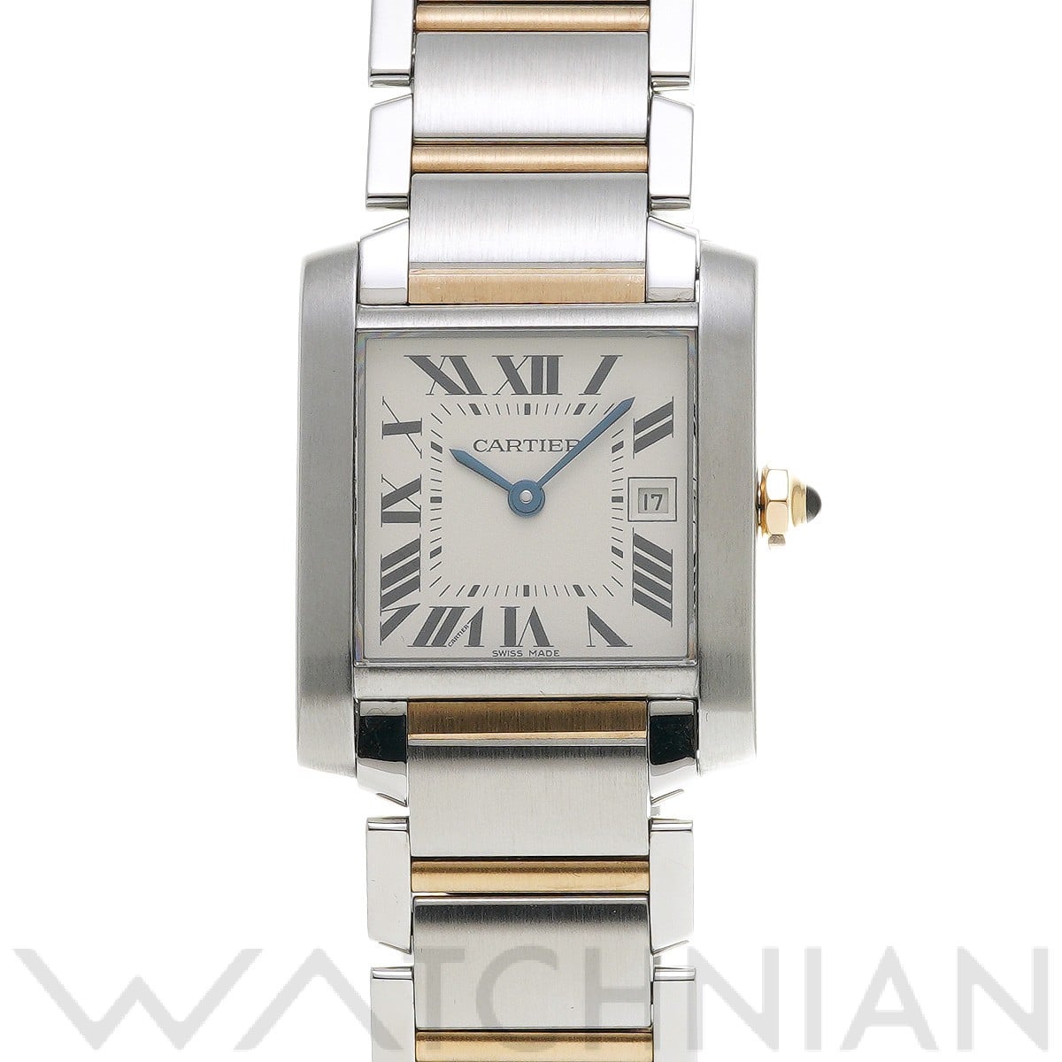 カルティエ タンク フランセーズ MM W51012Q4 シルバー ユニセックス 時計 【中古】【wristwatch】
