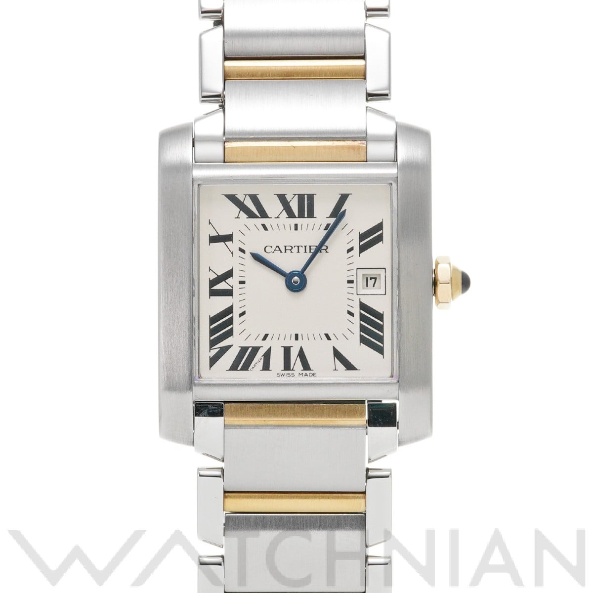 カルティエ タンクフランセーズ MM W51012Q4 シルバー ユニセックス 時計 【中古】【wristwatch】