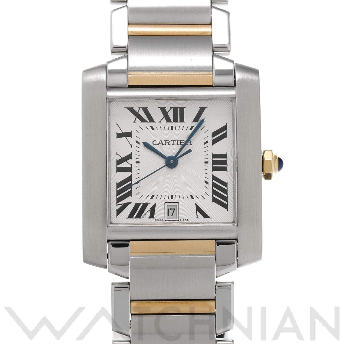 カルティエ タンク フランセーズ MM W51012Q4 シルバー ユニセックス 時計 【中古】【wristwatch】