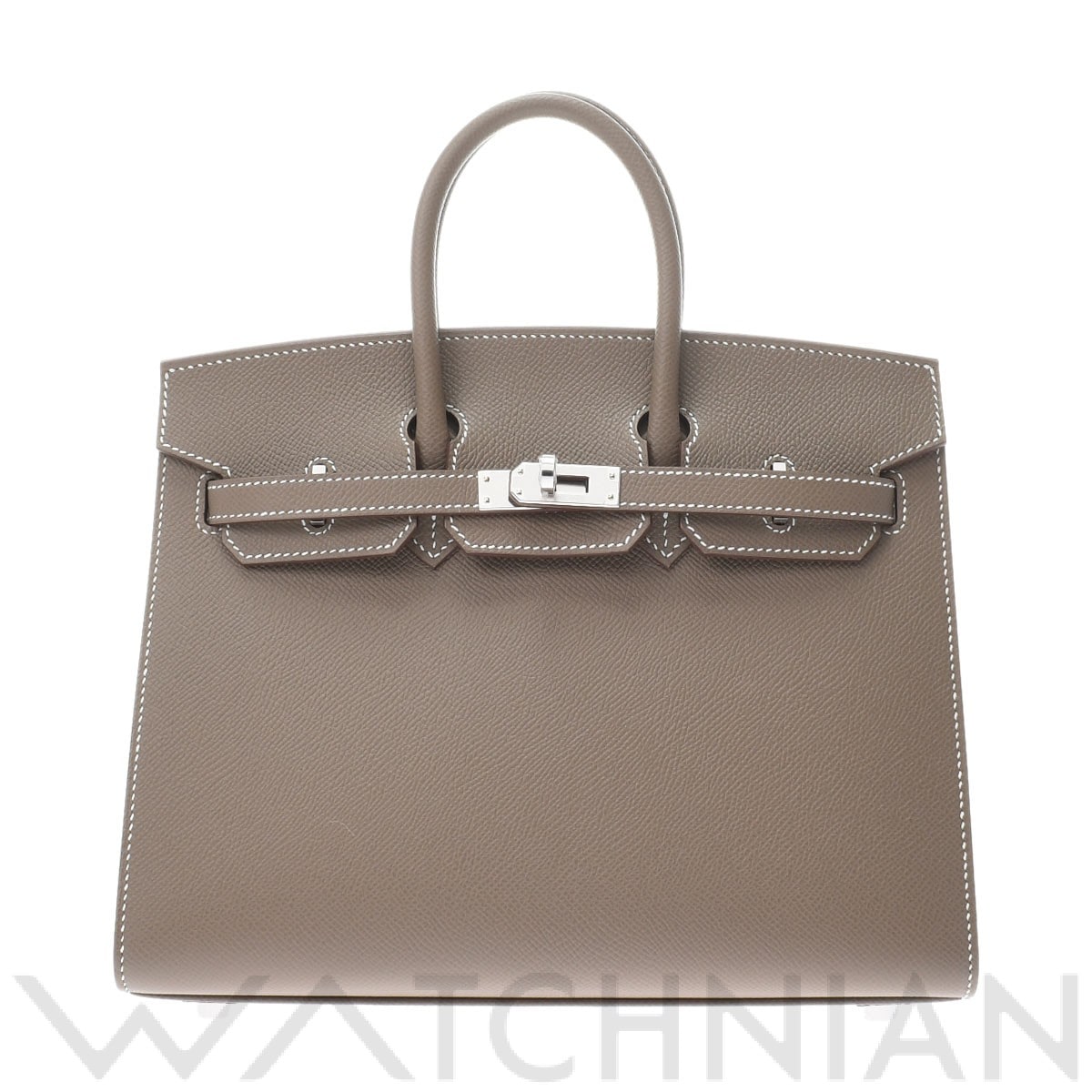 エルメス バーキン 25 エトゥープ/パラジウム金具 ヴォーエプソン レディース バッグ 【新品】【bag】