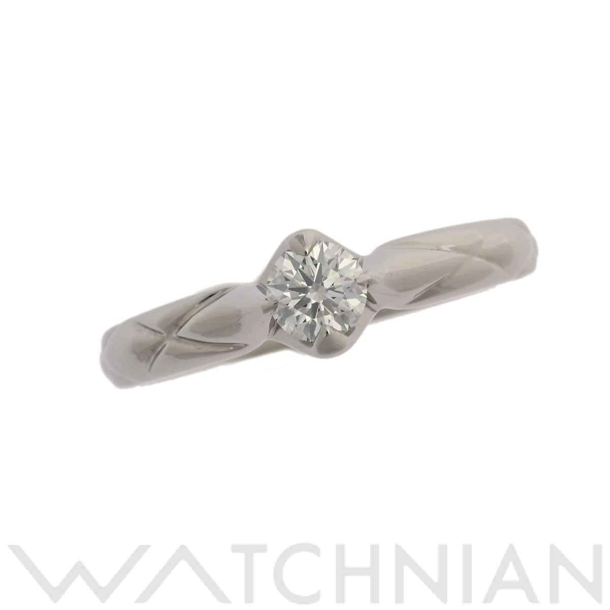 シャネル マトラッセリング ダイヤ0.25ct #49 シルバー Pt950プラチナ レディース ジュエリー 【中古】【jewelry】