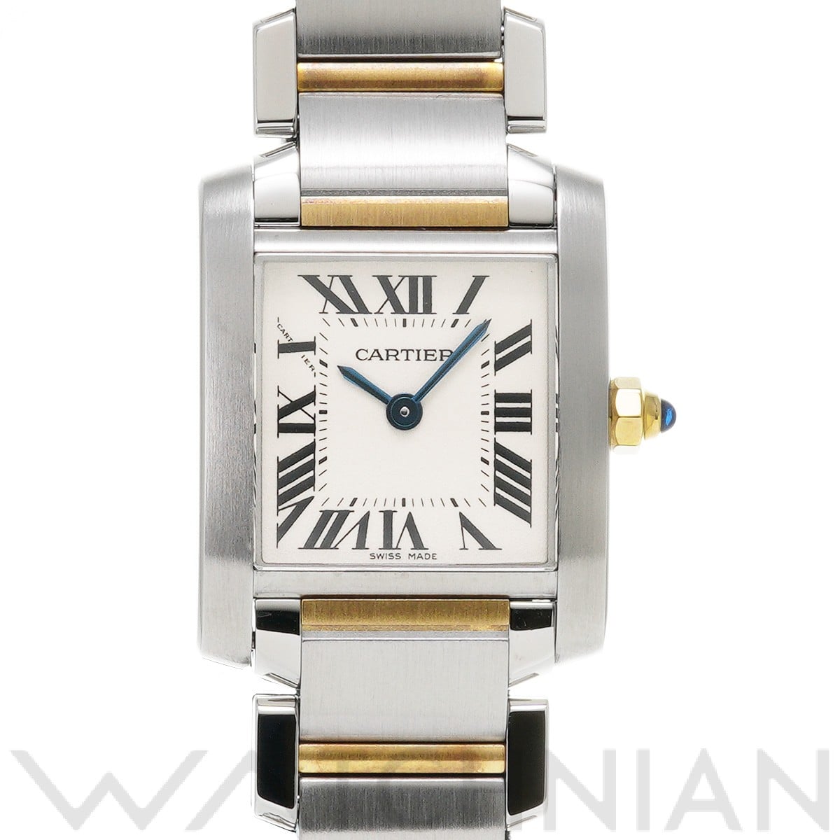 カルティエ タンク フランセーズ SM W51007Q4 シルバー レディース 時計 【中古】【wristwatch】