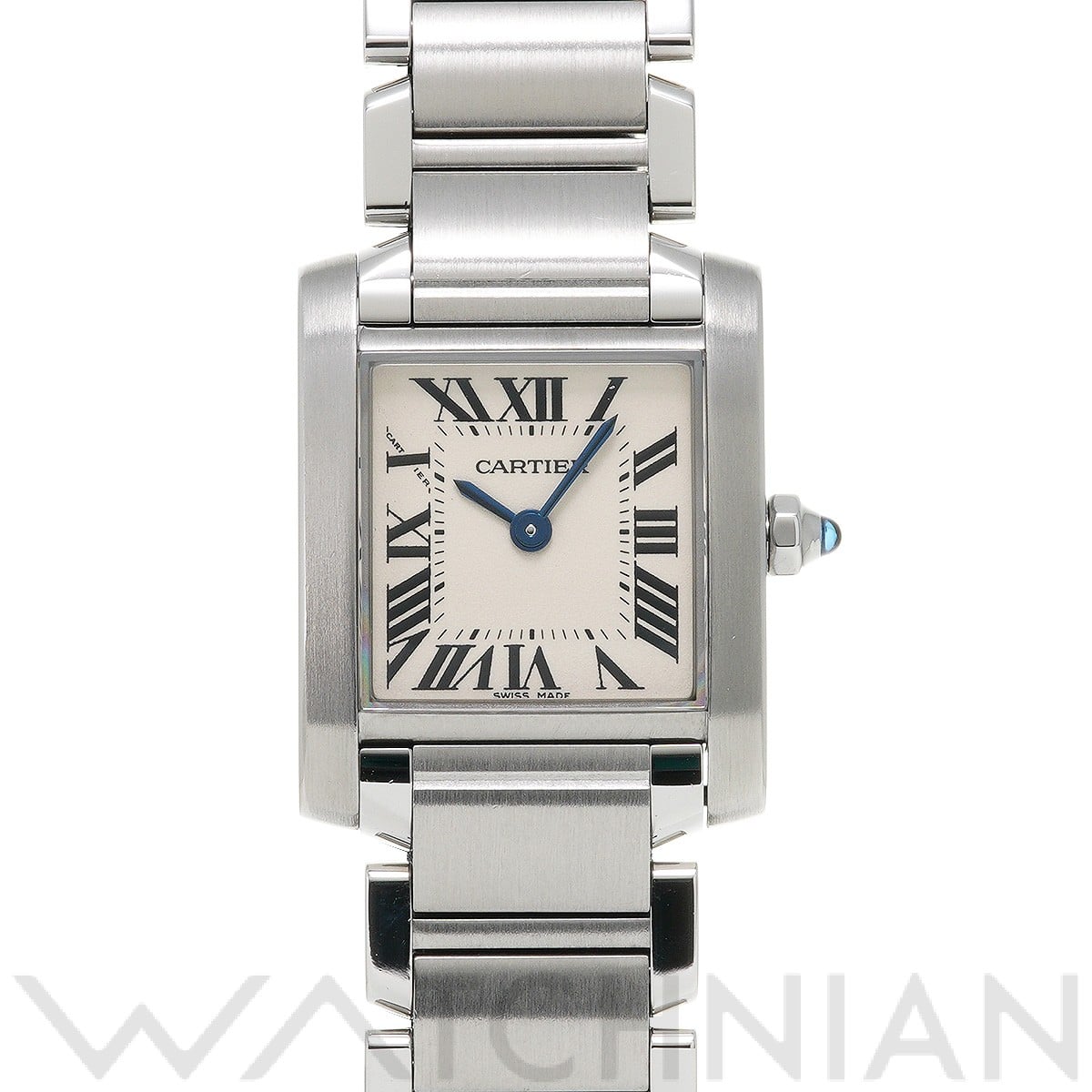 カルティエ タンク フランセーズ SM W51008Q3 シルバー レディース 時計 【中古】【wristwatch】