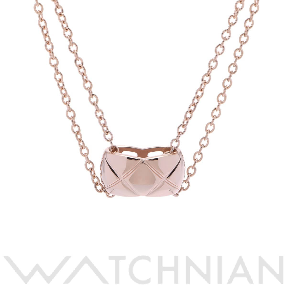 シャネル ココクラッシュ ネックレス ゴールド J11356 K18ピンクゴールド PG レディース ジュエリー 【中古】【jewelry】